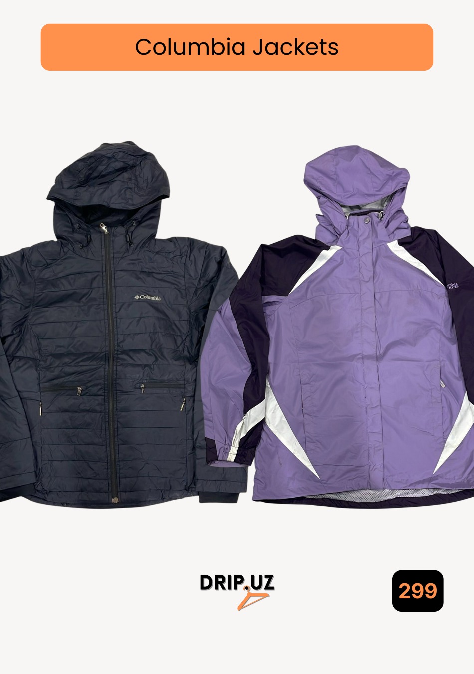 Columbia jackets -Windbreakers