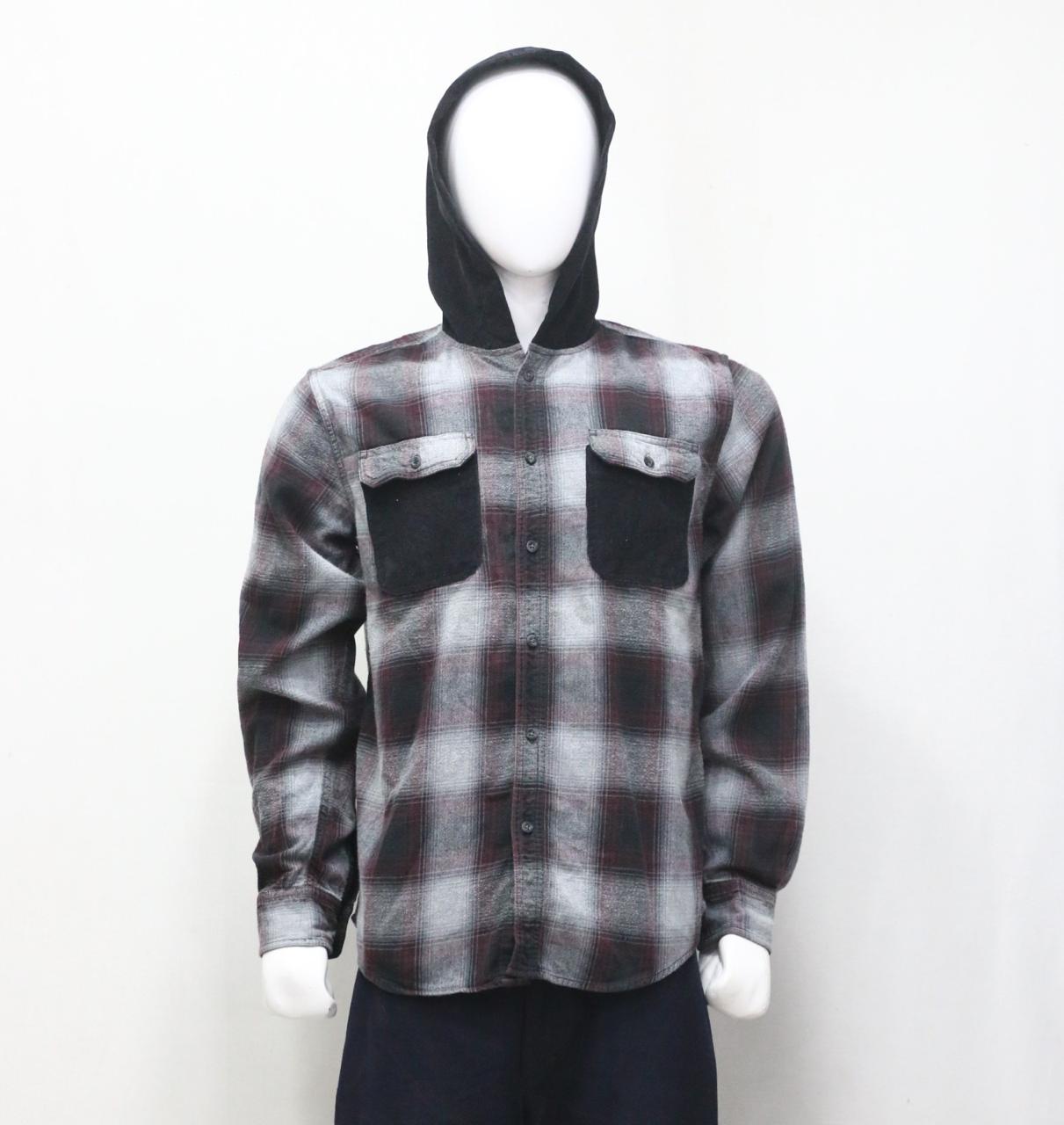 Camisa de franela con capucha reciclada CR1196