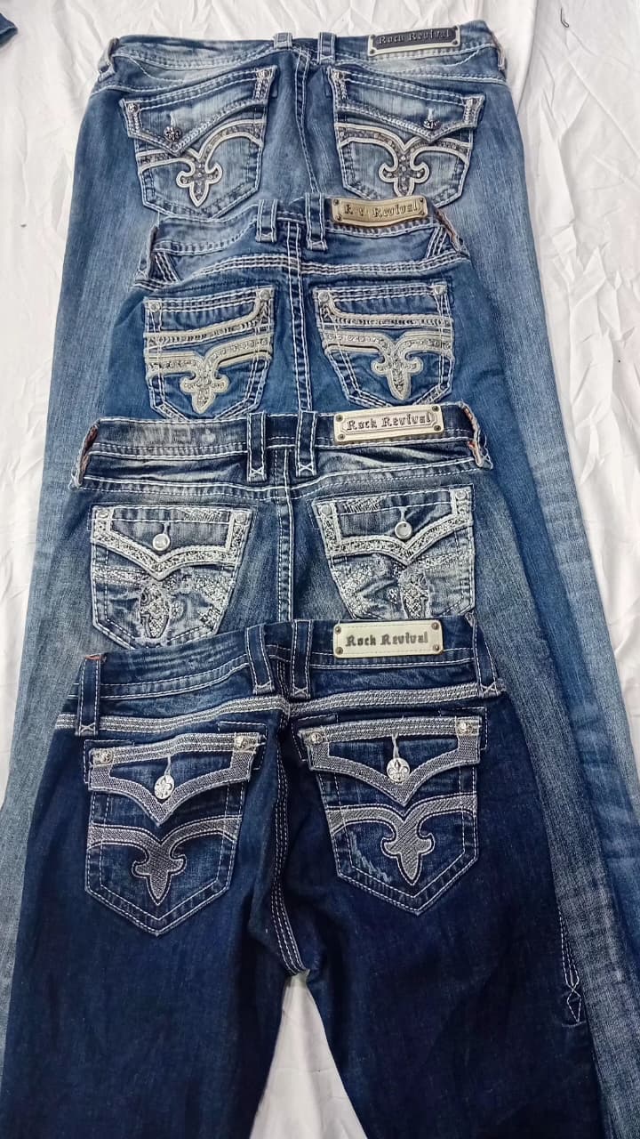 CR6271 Rock Revival Flare & Straight Jeans