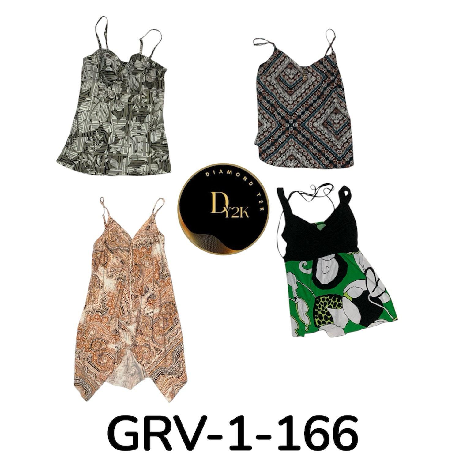 Y2K Women’s Cami Top | Classic 2000s Aesthetic ( GRV -1-165)(B)