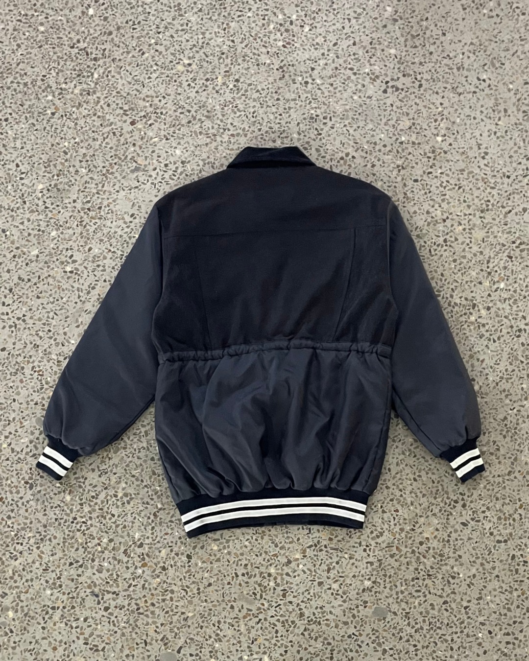 Upcycled Contrast Bomber Jacket