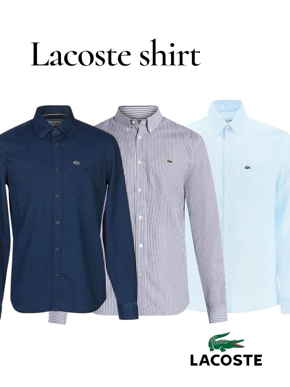Lacoste button up shirt