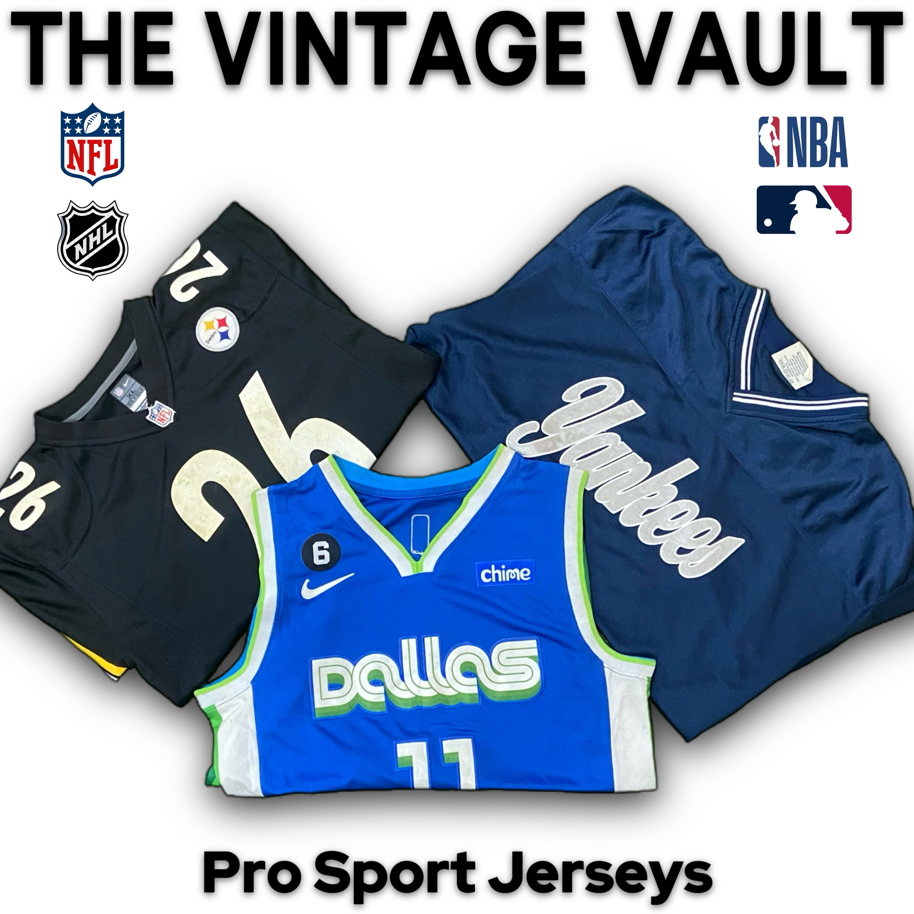 Maillots Pro Sport incluant NFL, NBA, MLB et d'autres