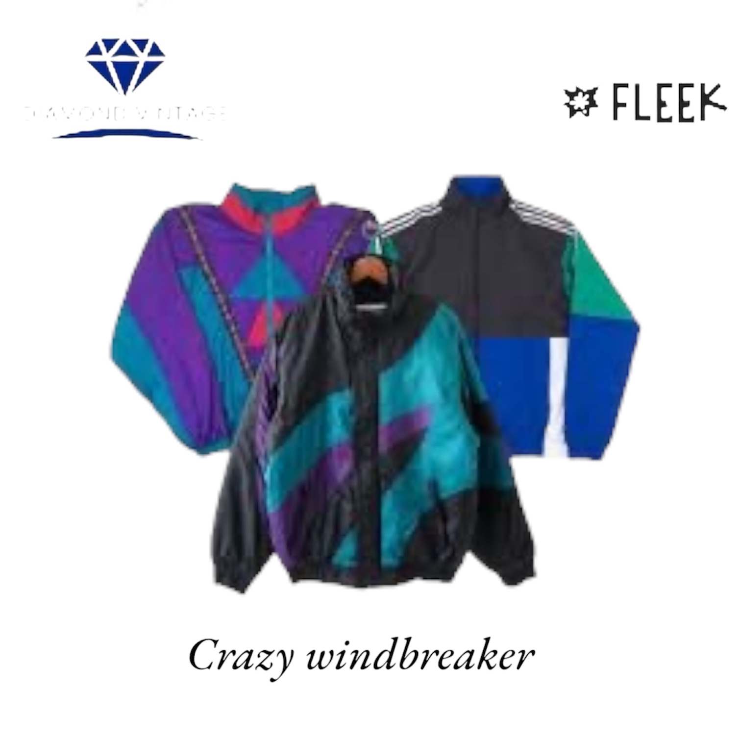 Verrückte Windbreaker-Jacke (DV -01-575)