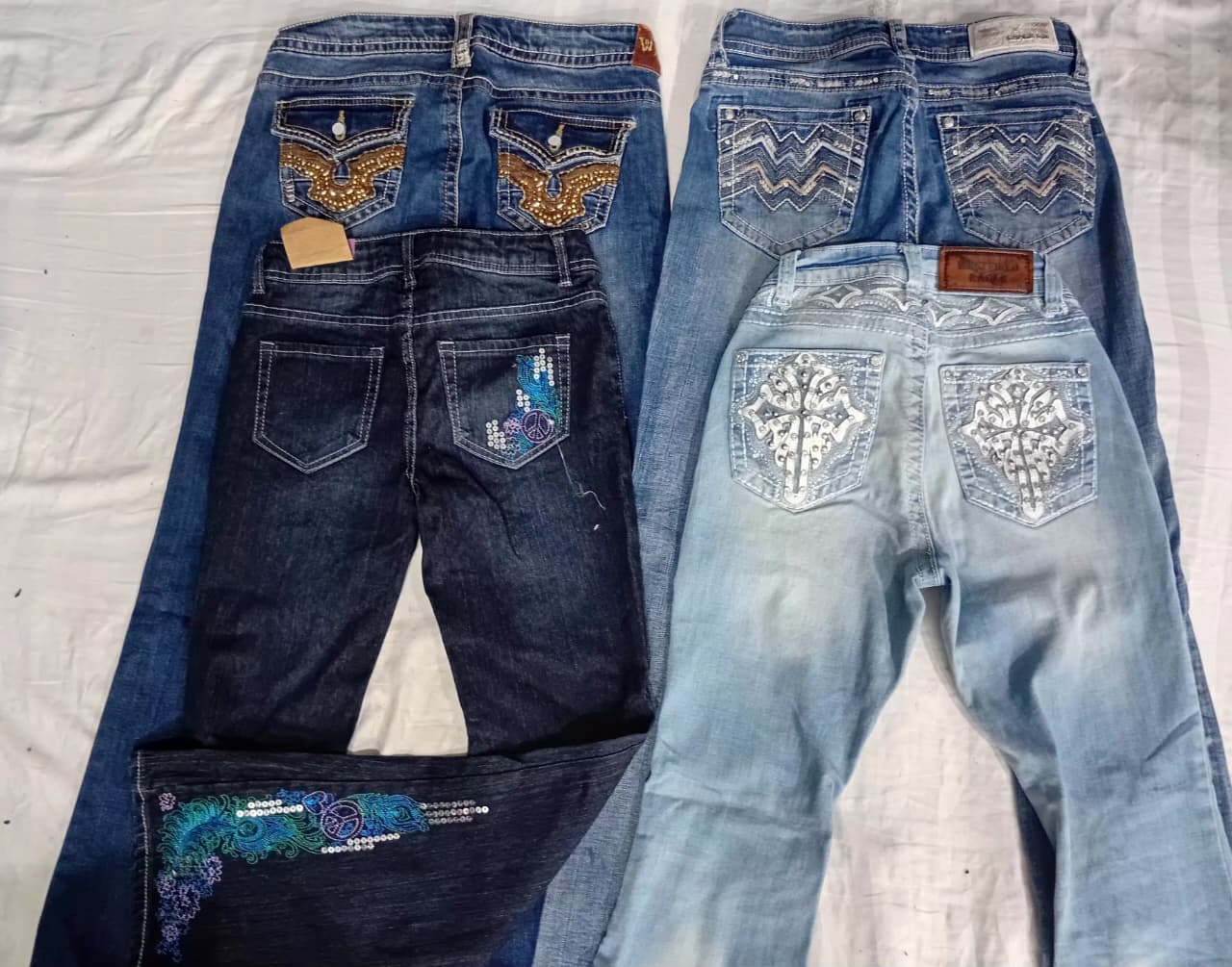 CR6328 Y2K Calças Flare