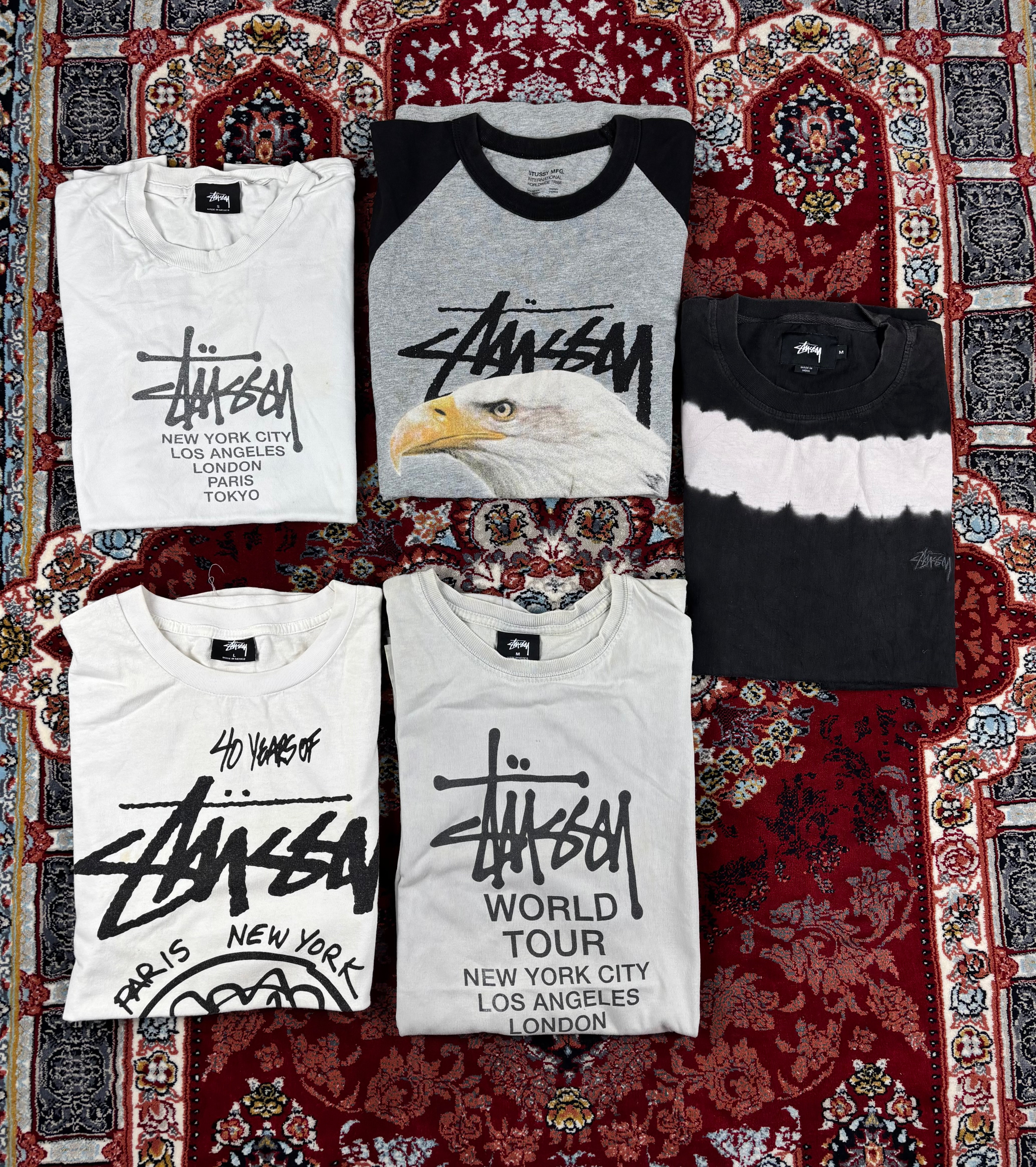 Men’s Stussy t-shirt 5 Pieces