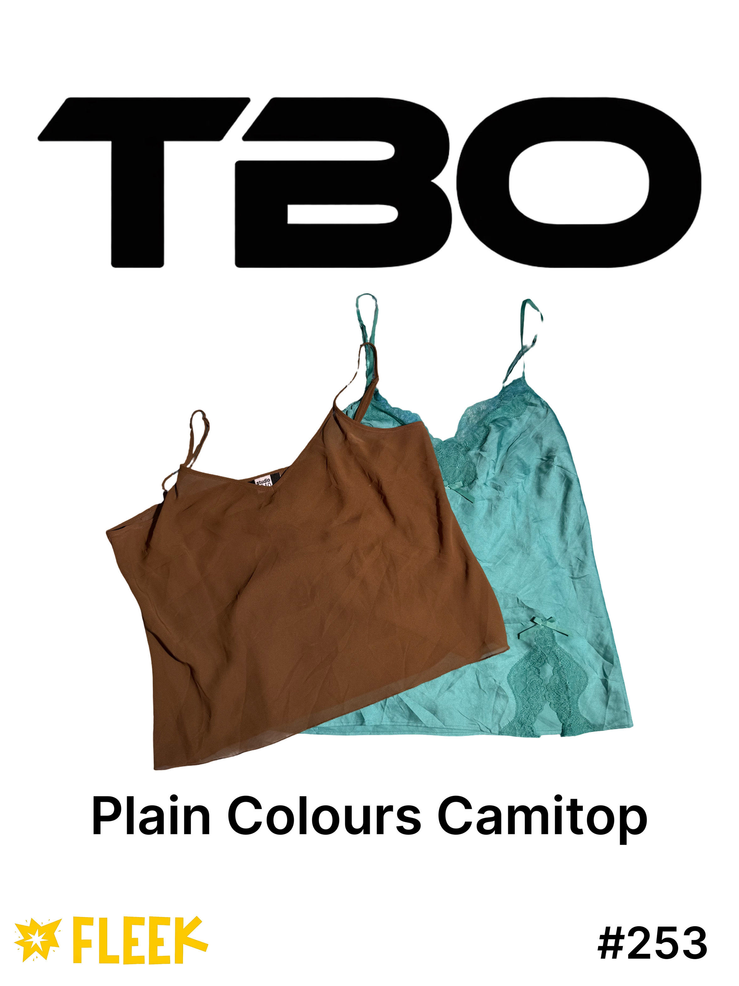 プレーンカラーキャミトップ #253