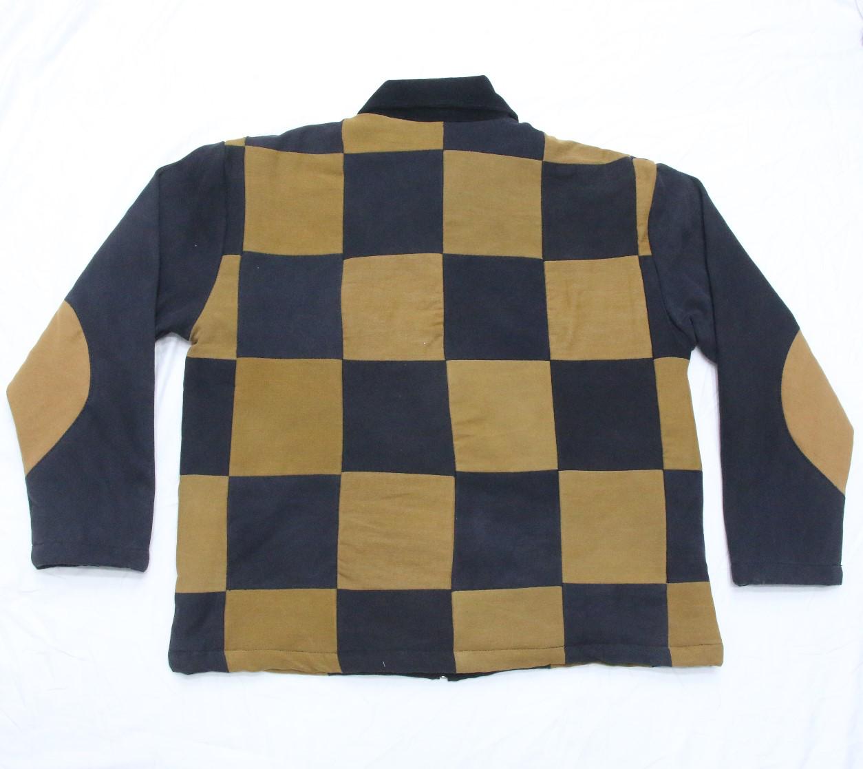 CR1206 Upcycled Checkered Work Jacket
