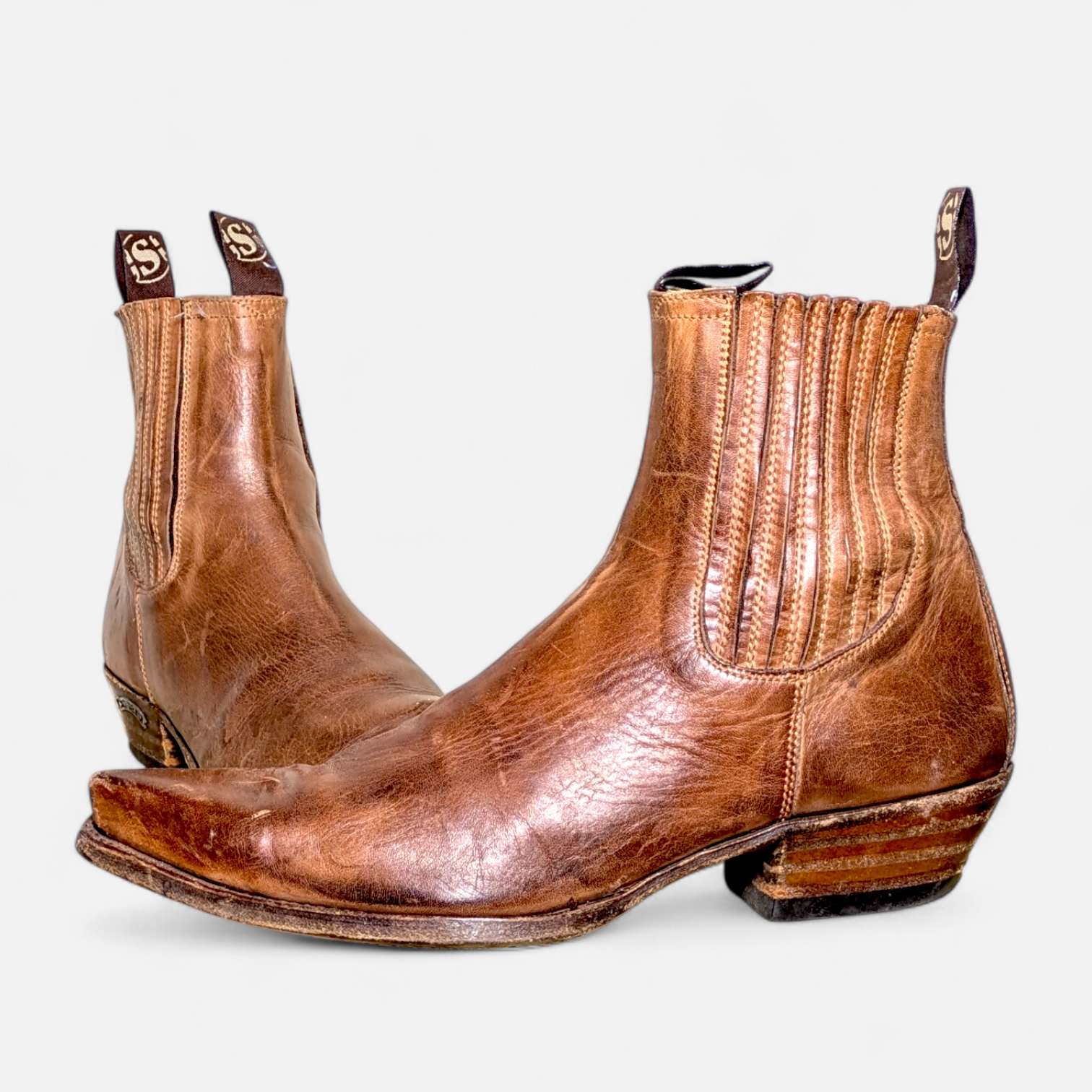 SA#405 Bottines Vintage Premium • Sandra avec biker