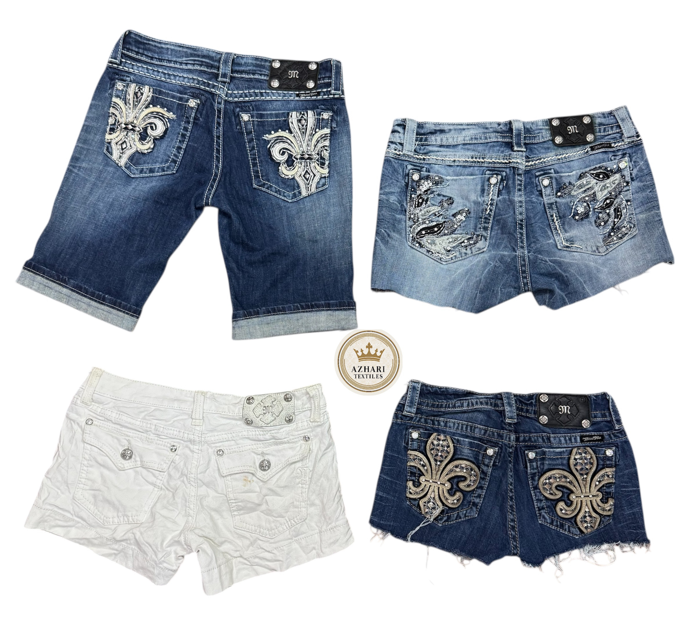 Miss Me Rock Revival shorts At 458