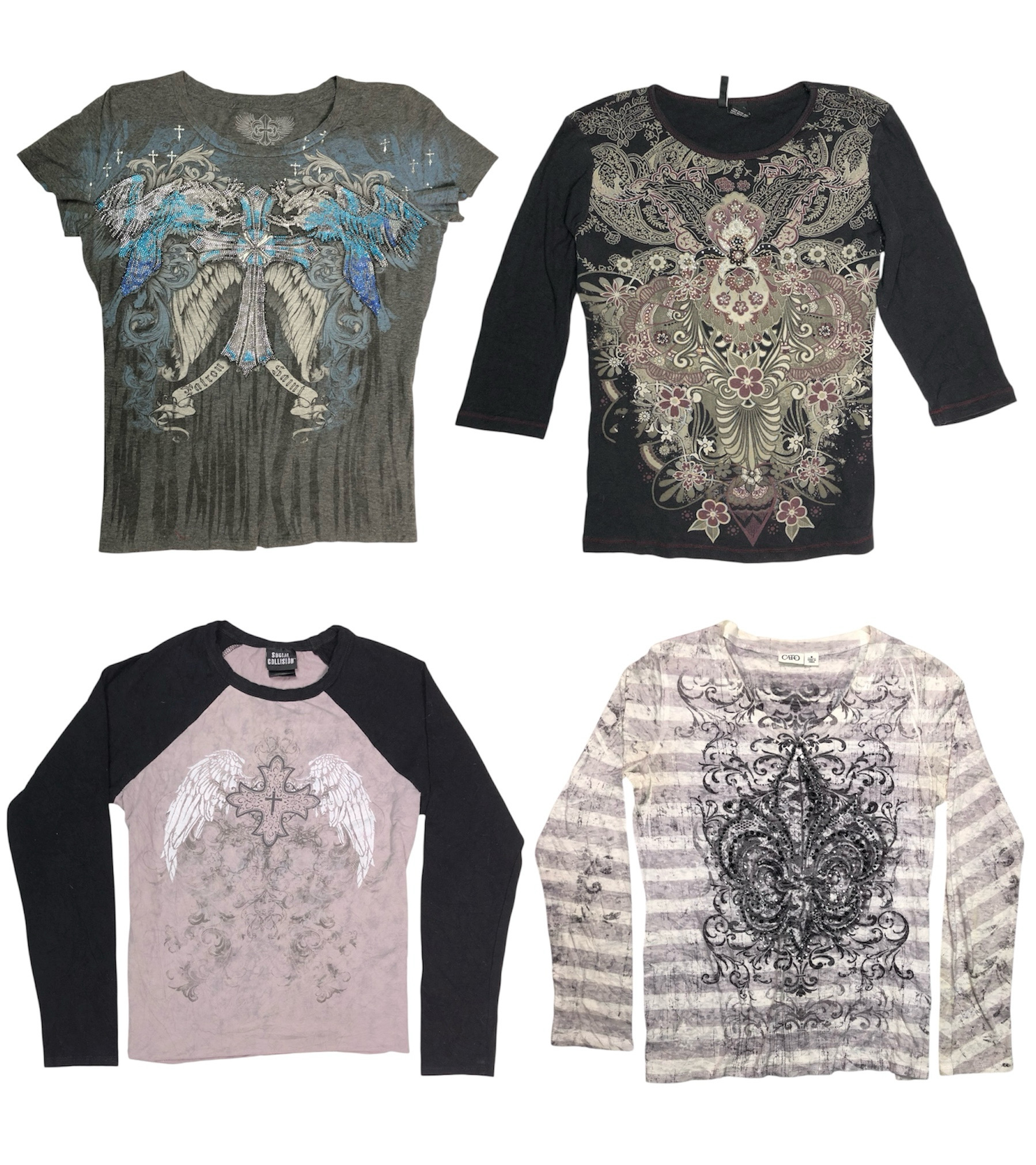 Grunge and Goth Y2K Tees: TT-139