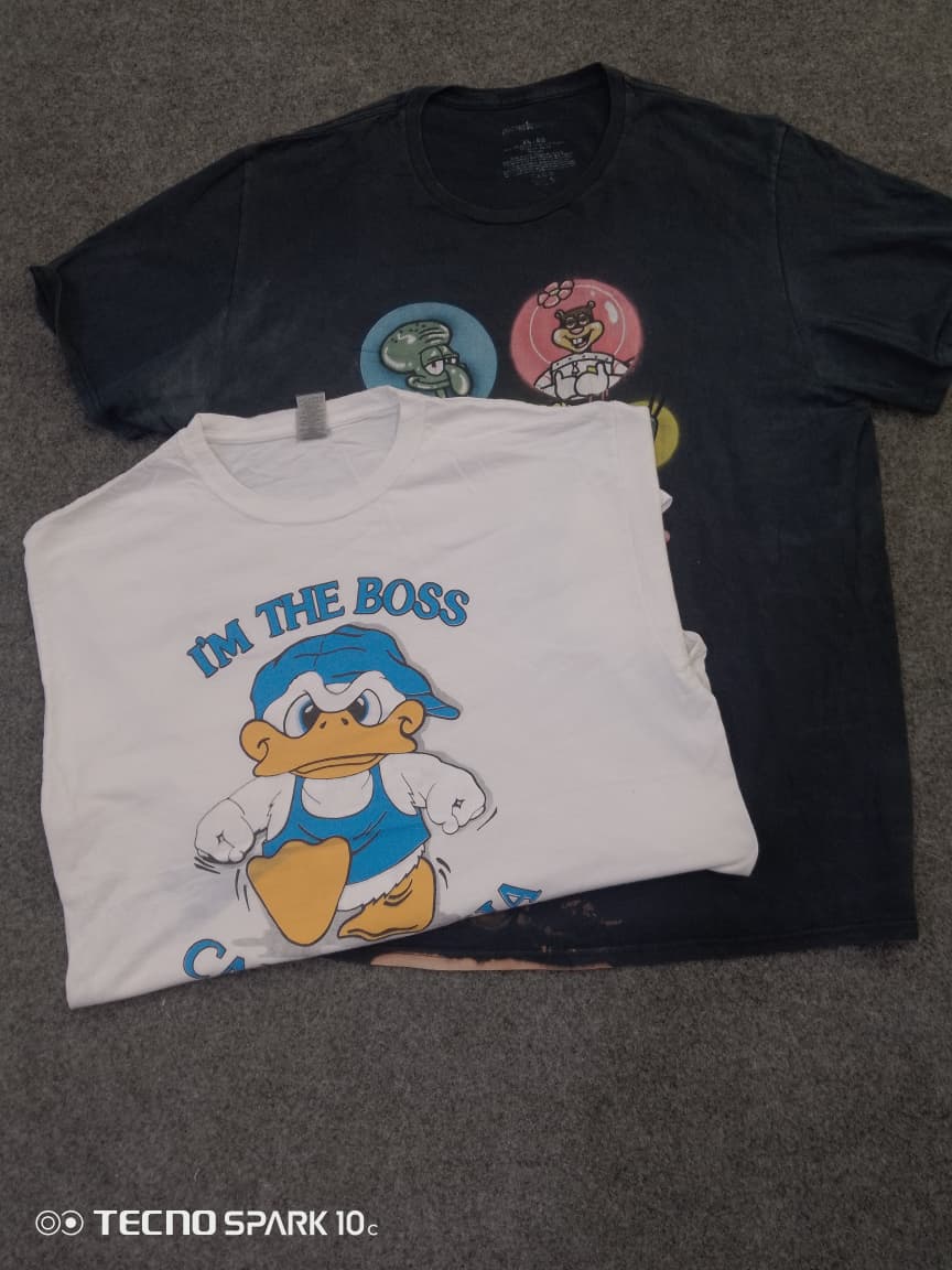 CRZ1723 Cartoon Print T-Shirts