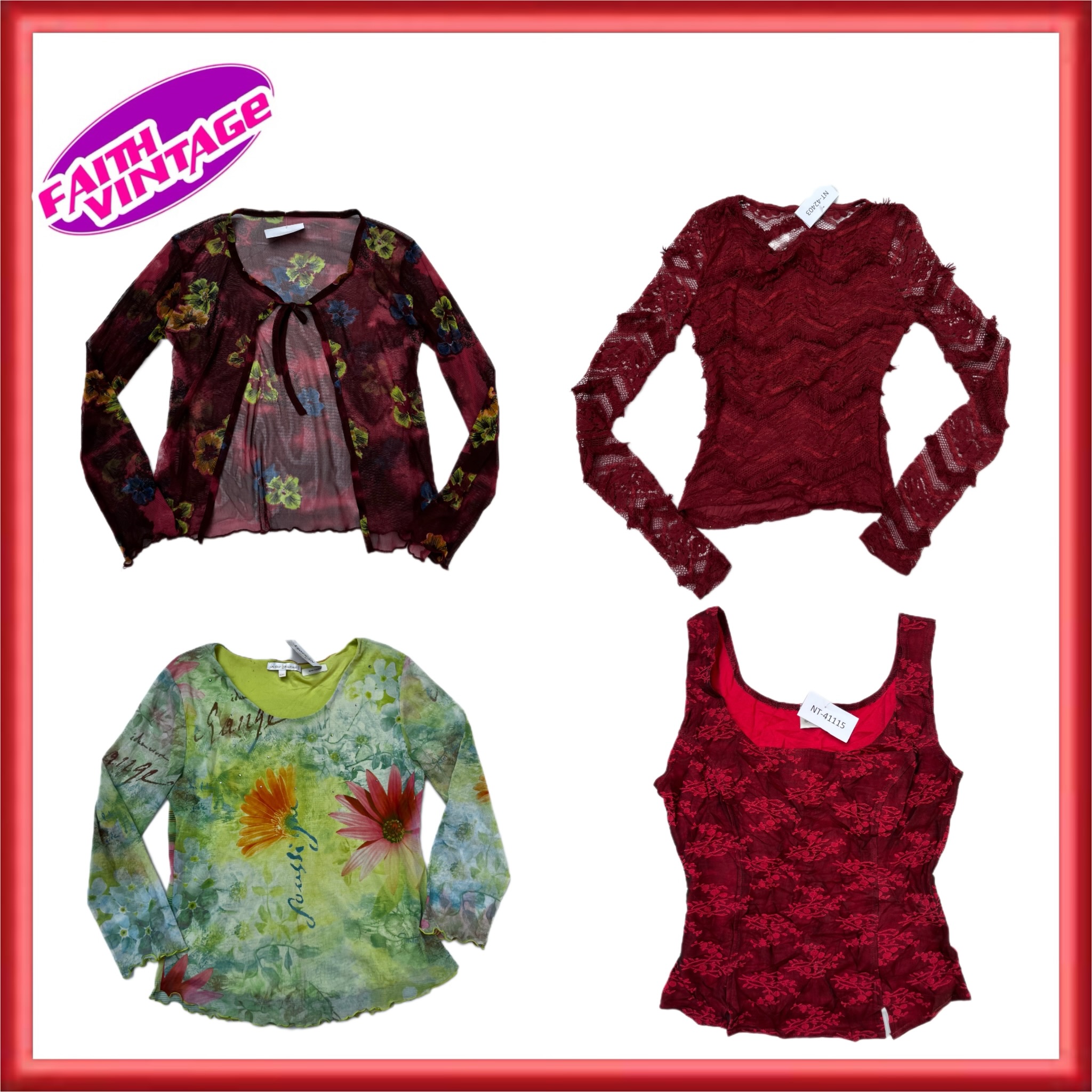 Reddit Vivdly Mixtures Top Blouses Bundle(FV-509)