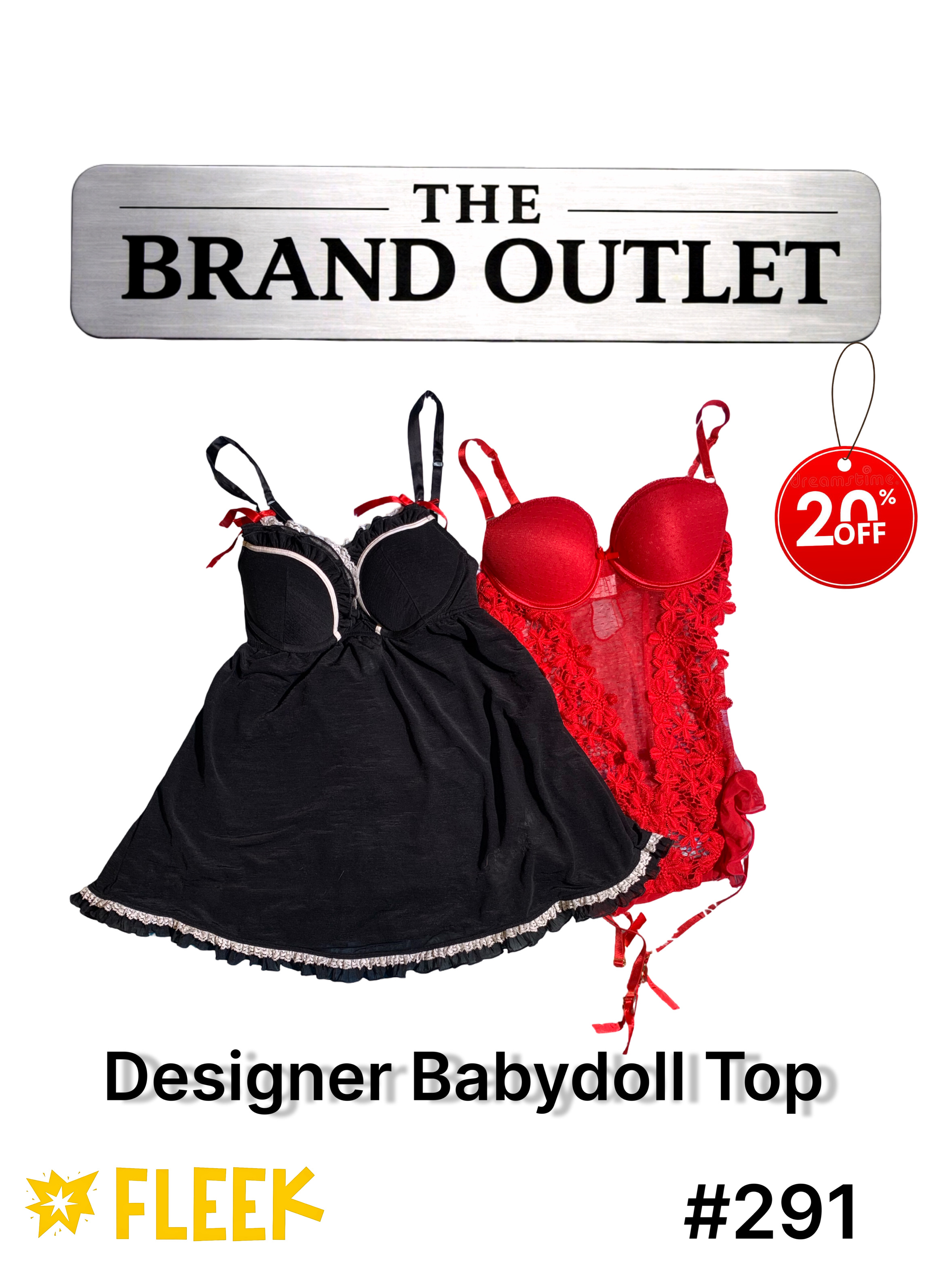 Designer Babydoll Top      #291