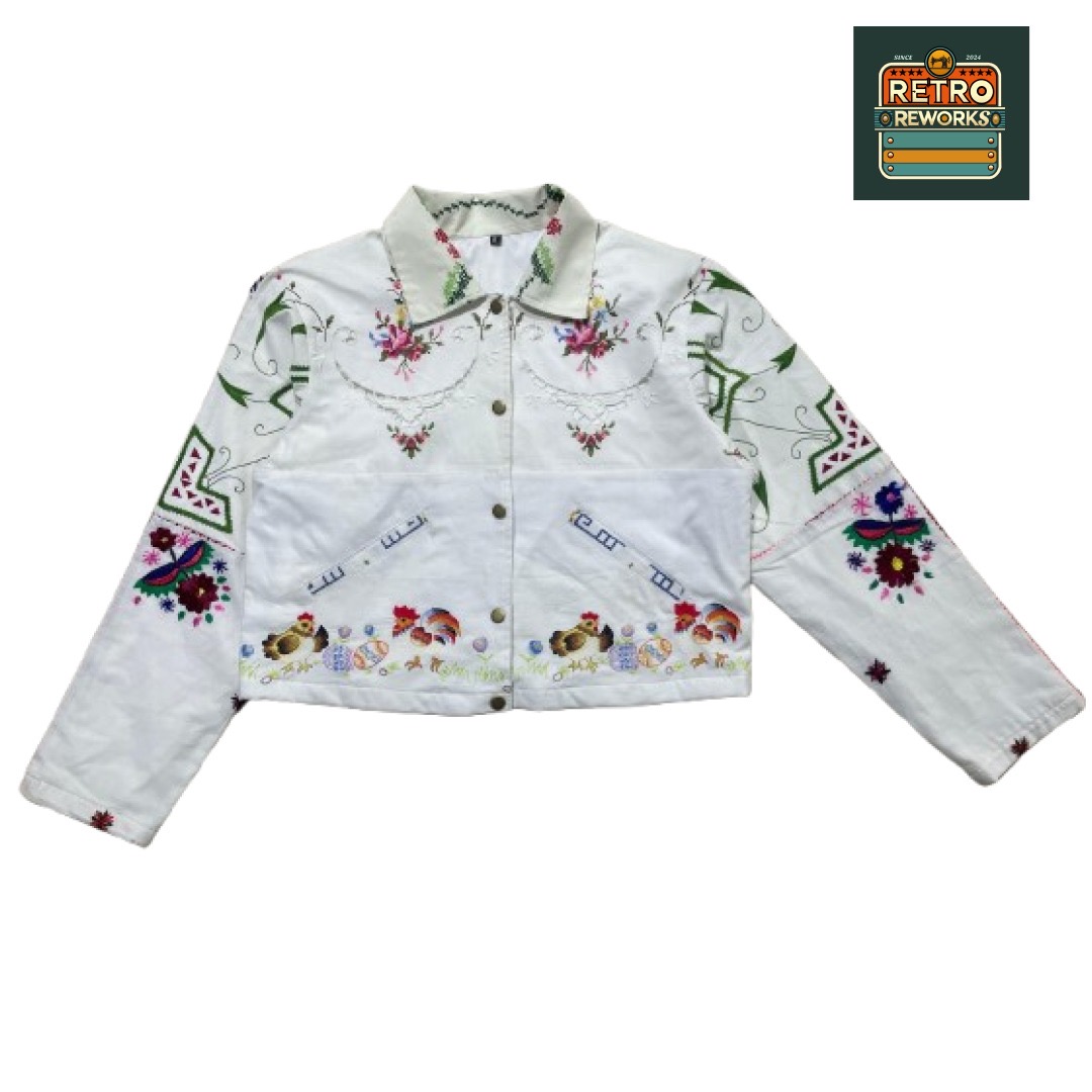 アップサイクルテーブルリネンジャケット