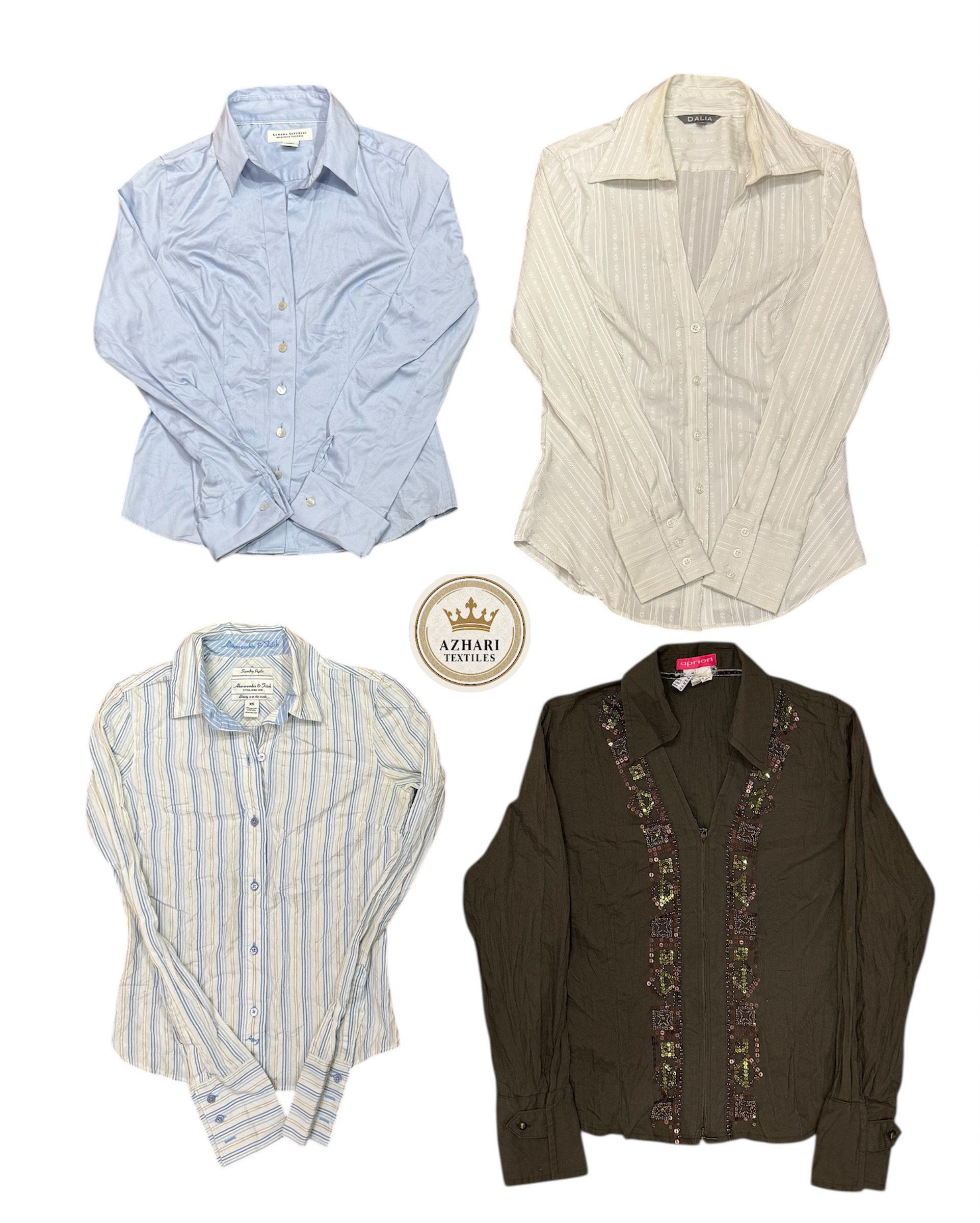 Y2K fitted office shirt At 478