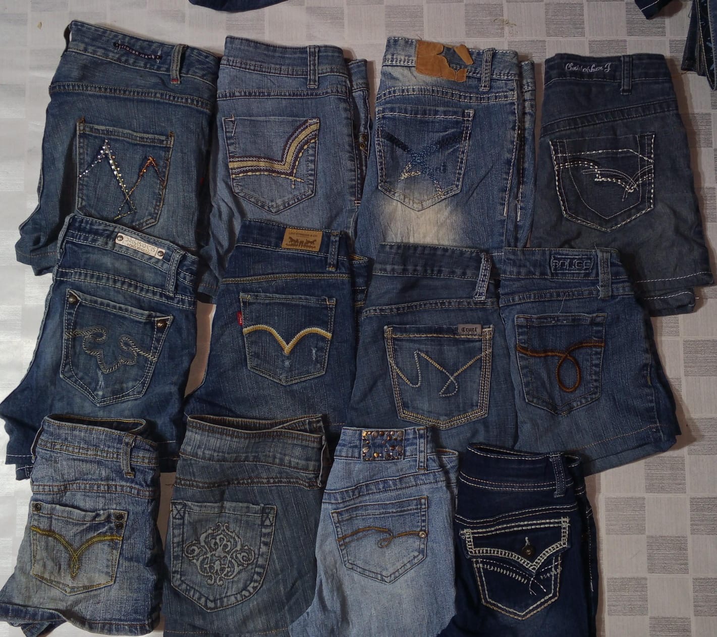 VIGOSS AND OTHER MIX BRANDS MINI SHORTS (ID 1214)