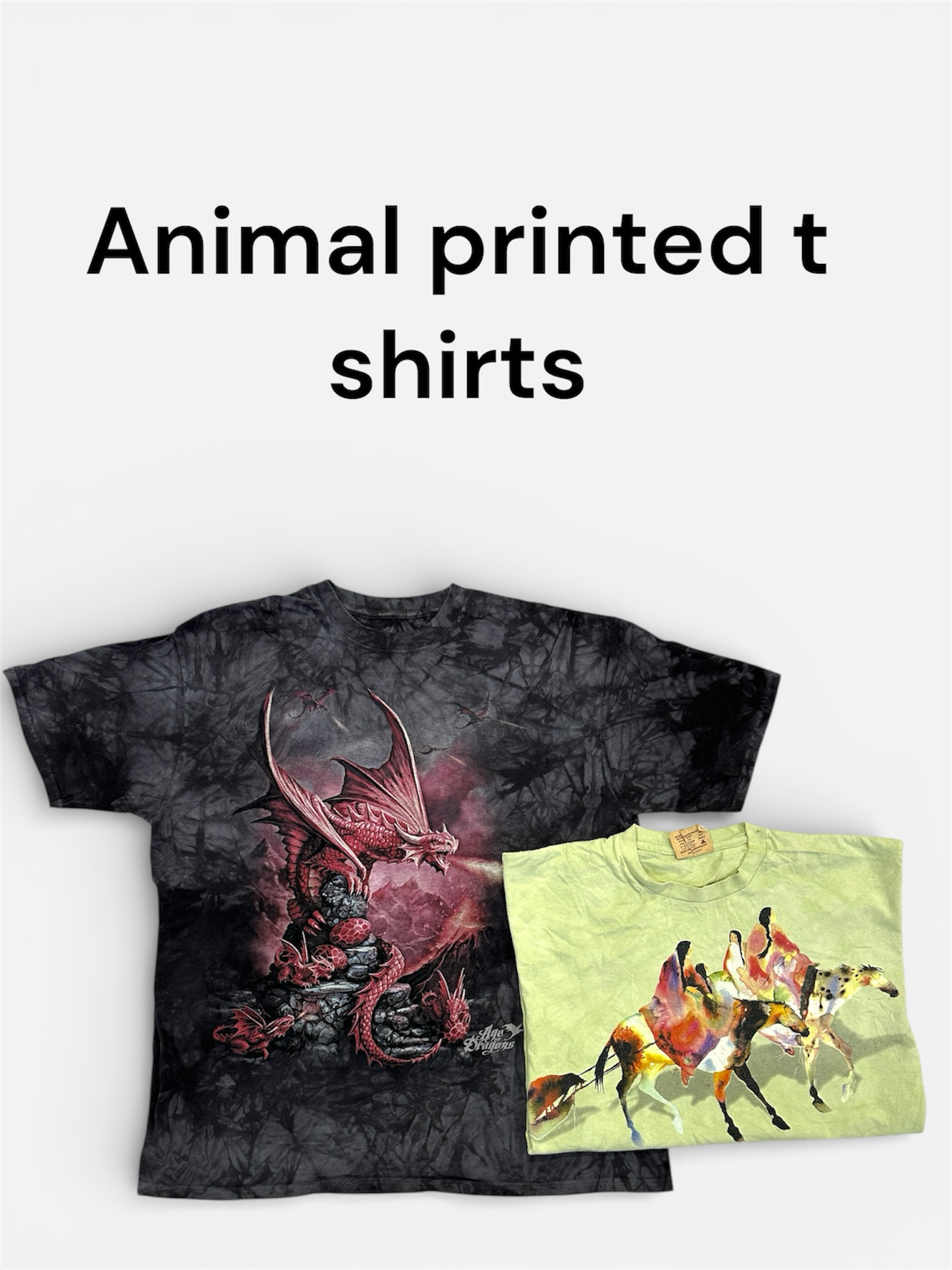 ANIMAL PRINTED T SHIRTS