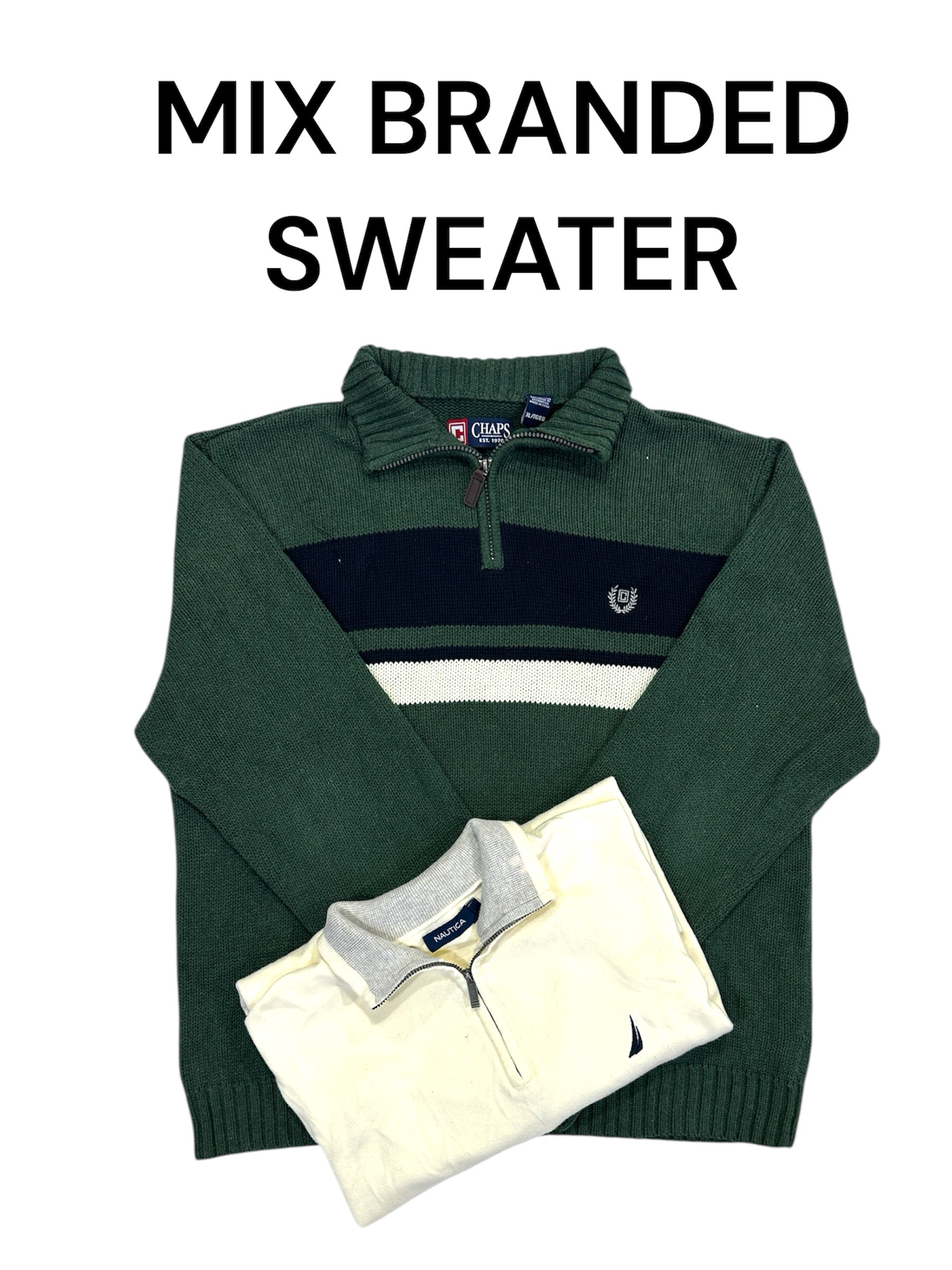 Mix branded sweater