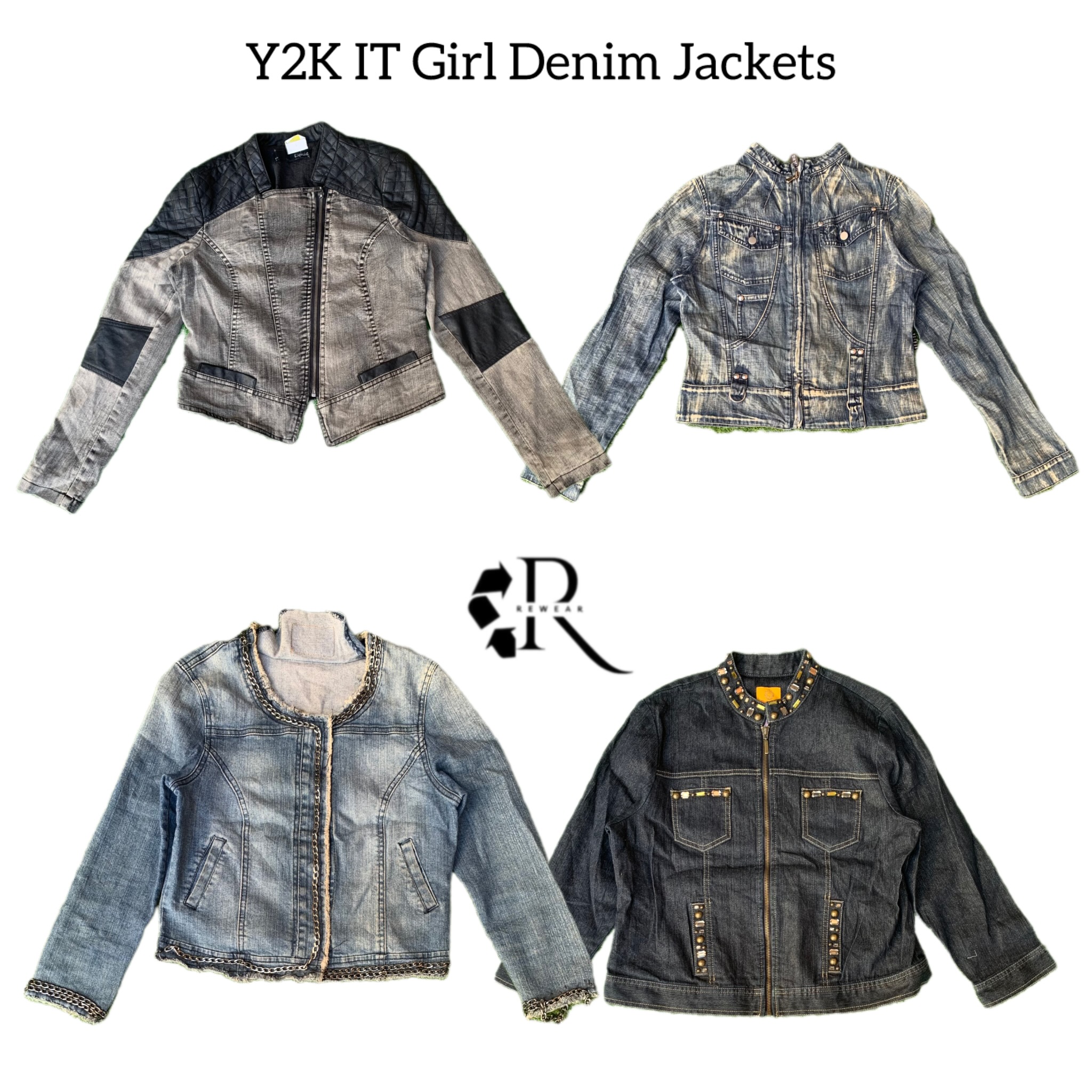 Jaquetas de Jeans Y2K IT Girls RW-1544