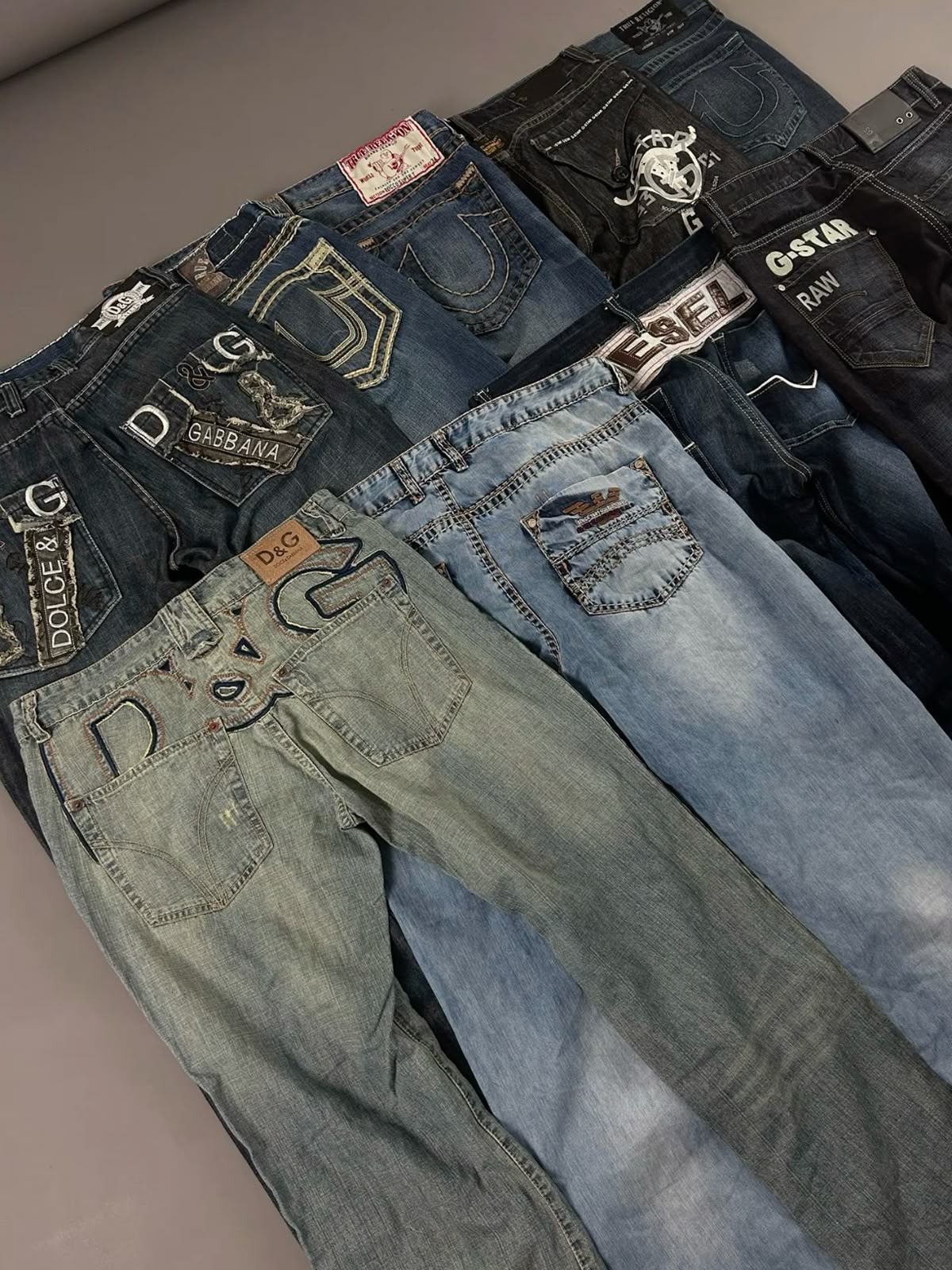 Impresión trasera D&G jeans Armani 10pcs