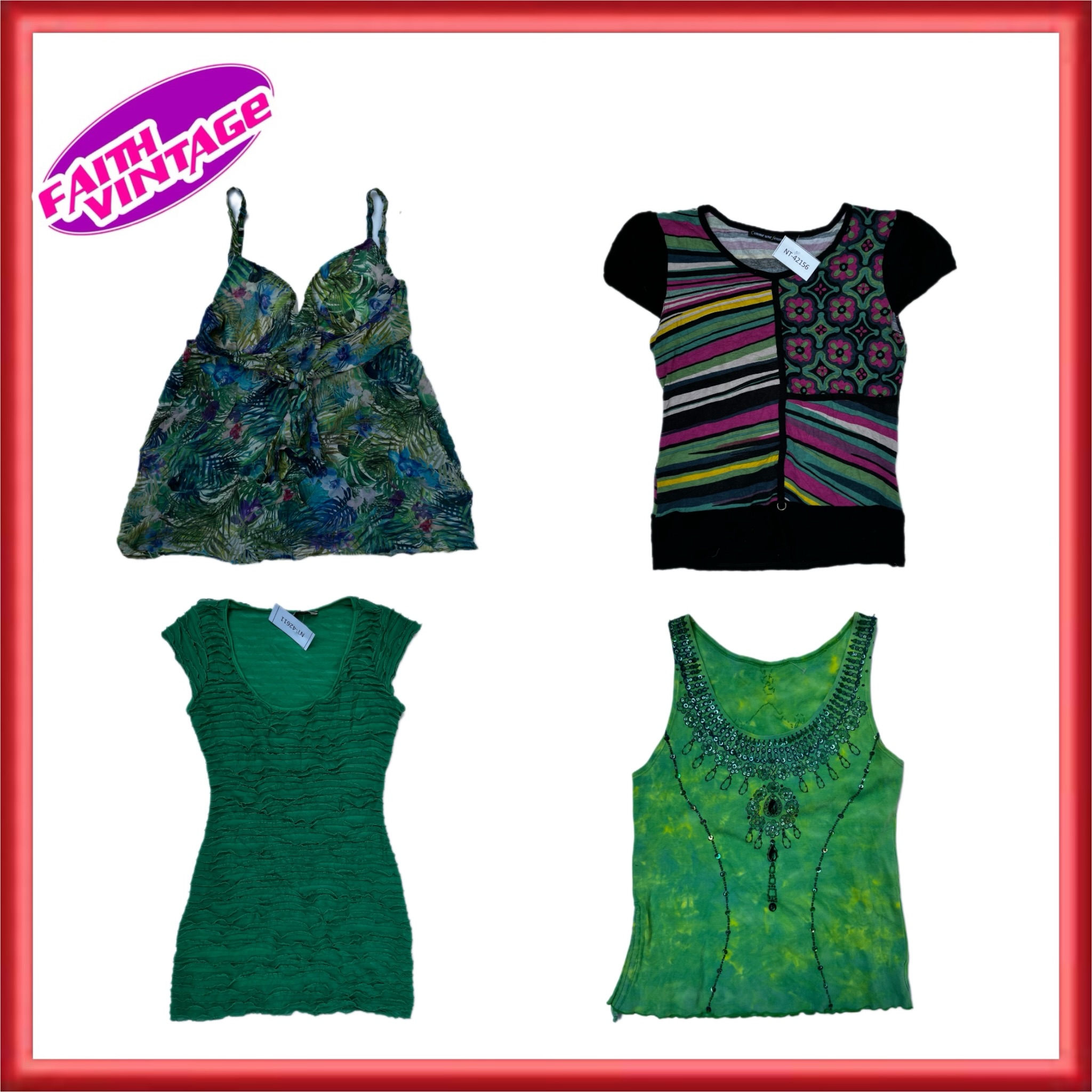 Forest Tray Meadow Top Skirt and Dress Bundle (FV-522)