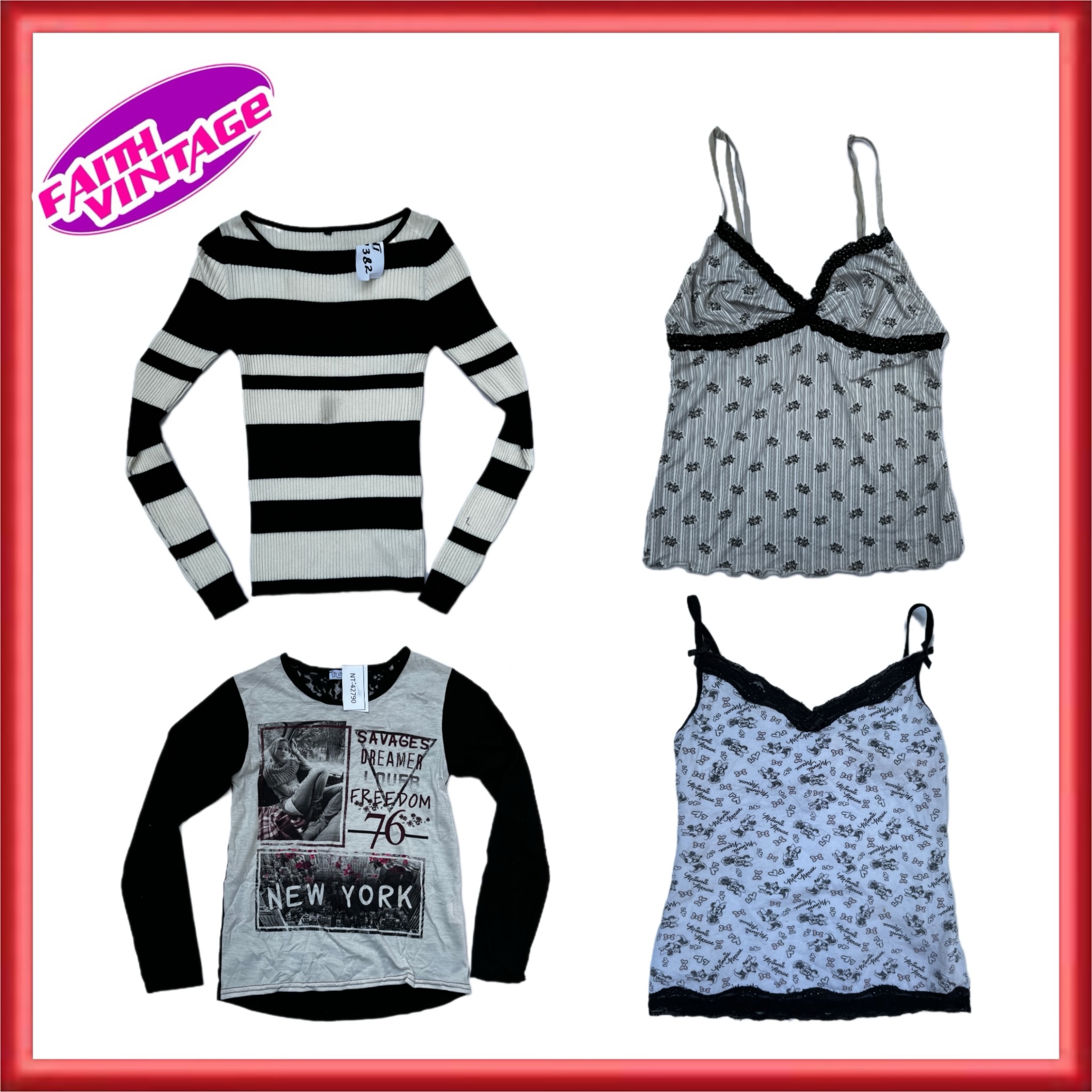 Busty Black Chic Tops and Dress Bundle (FV-525)