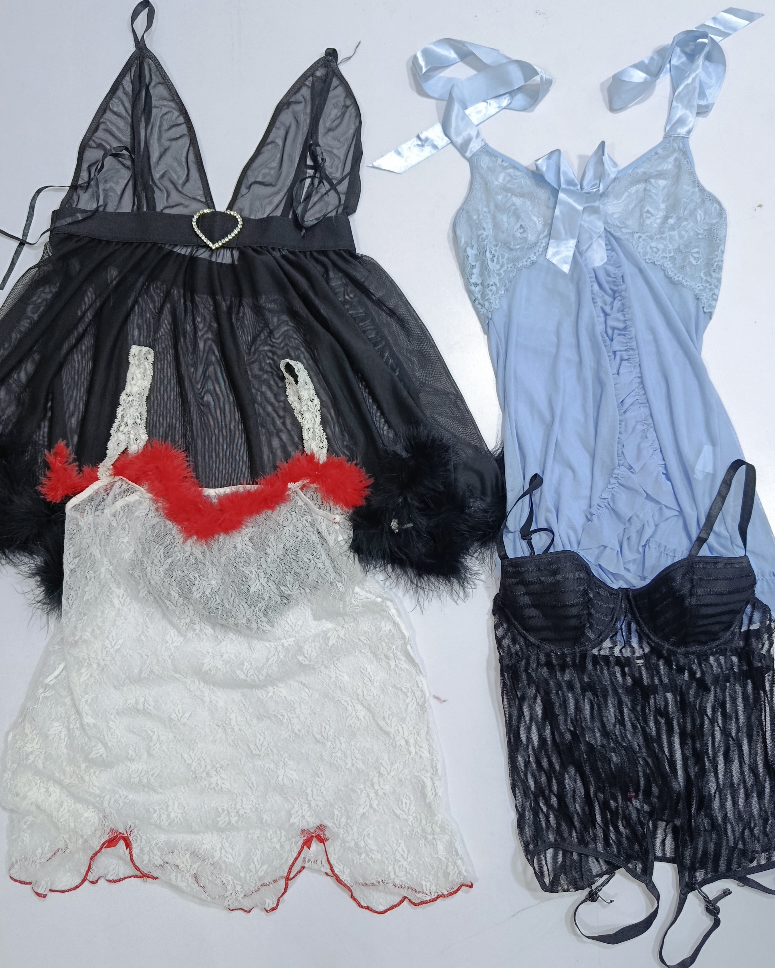 Y2K Net Cami Tops 13 Stück (RV # 212)