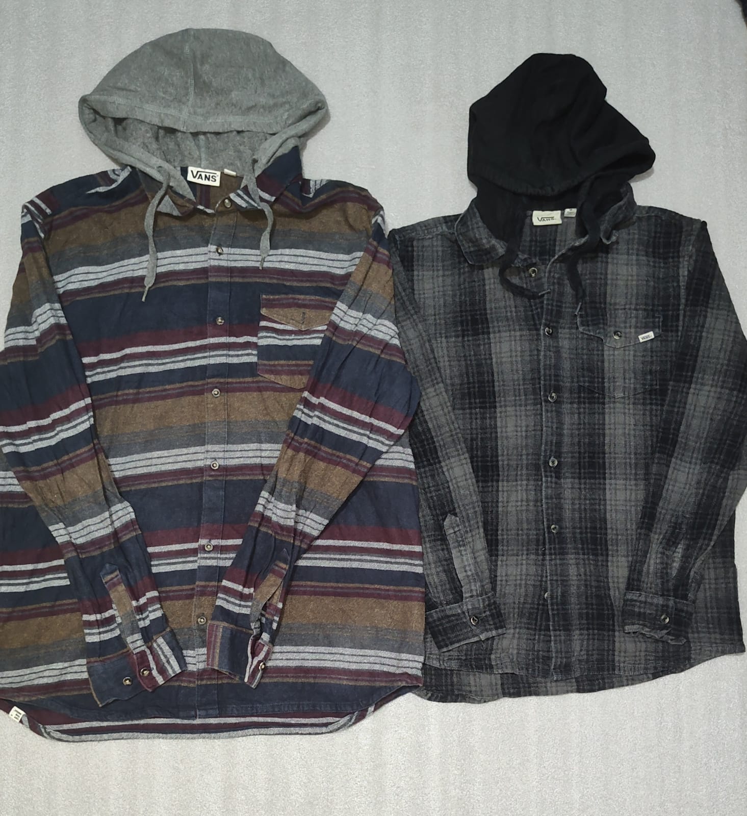 #02 Vans camisas de sudadera de franela