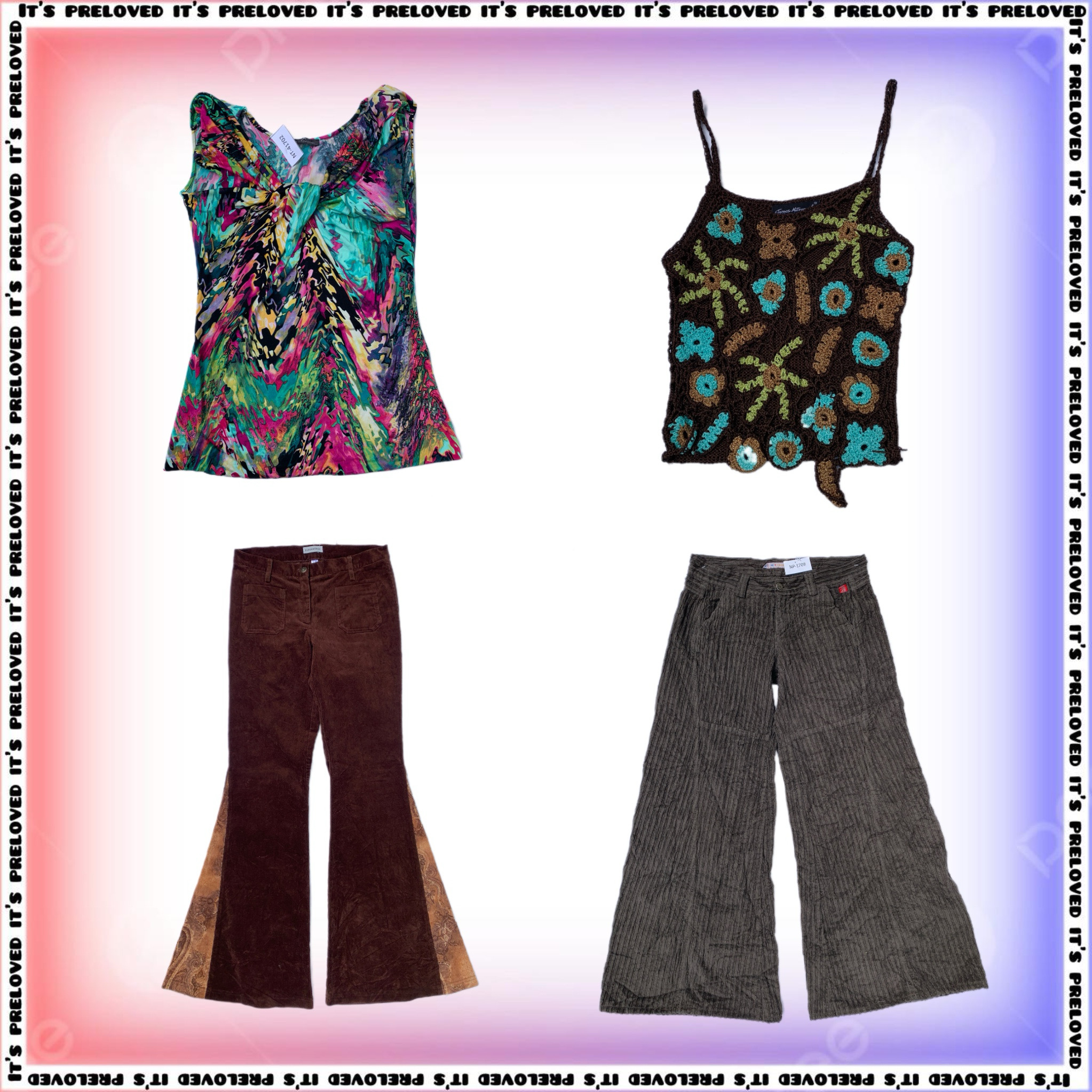 Crochet Top, Röcke, Grafik-Tops, Lange Mäntel, Hosen, Westen (SS-1924)