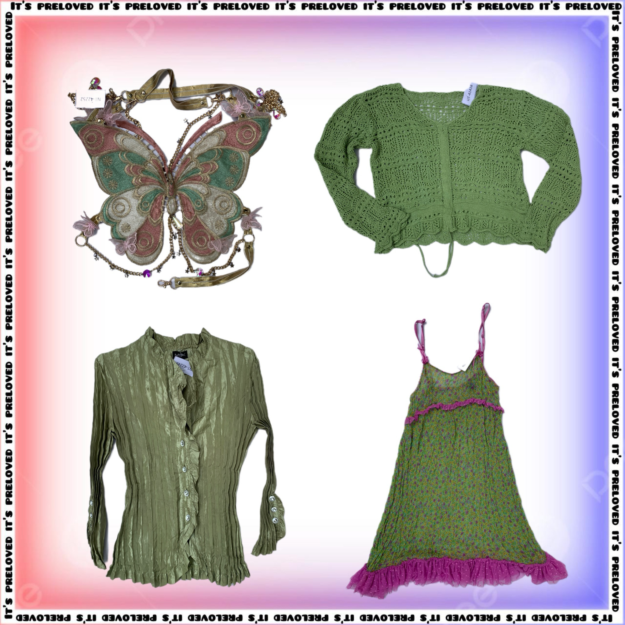 Jupes longues Earthbound Fairy, tops en crochet, robes, camisoles (SS-1926)
