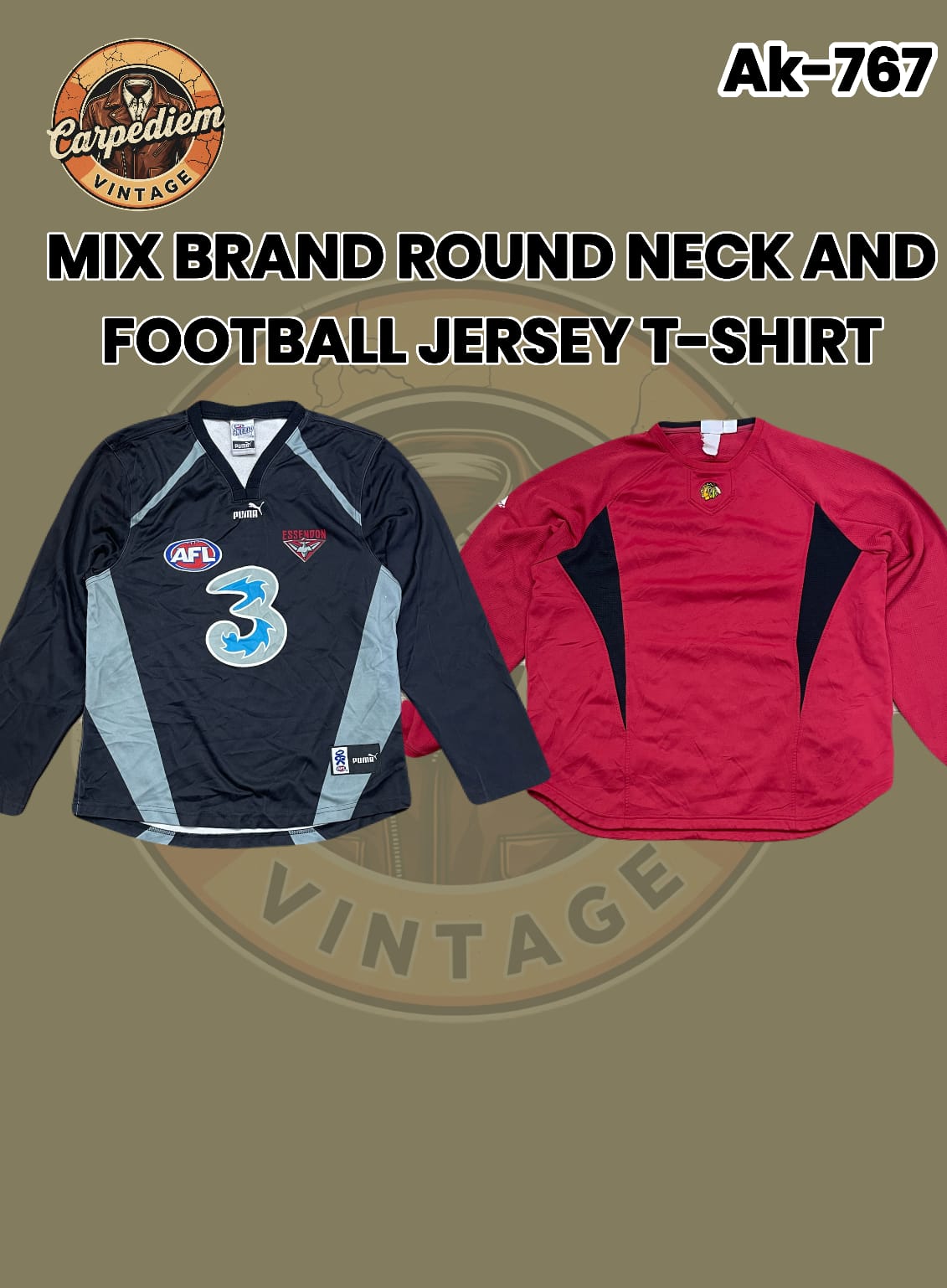Mix brand RoundNeck And football Jersey T-shirt Ak-767