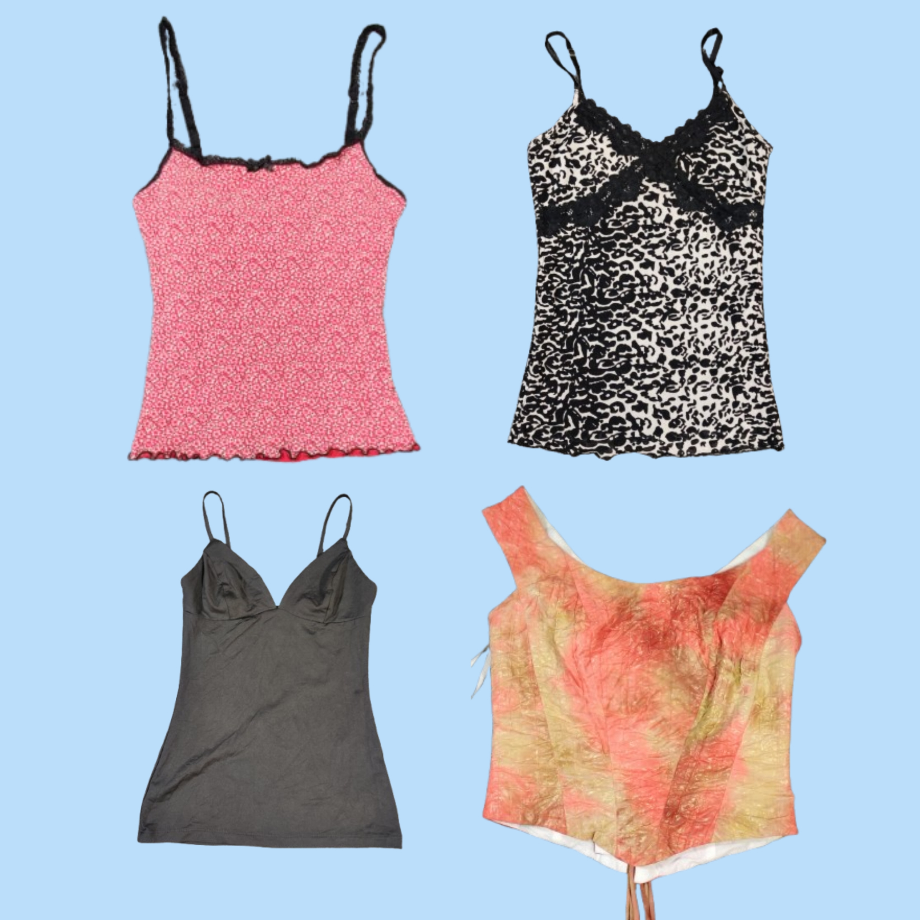Y2K Romance Mix Cami Tops (FB-009)