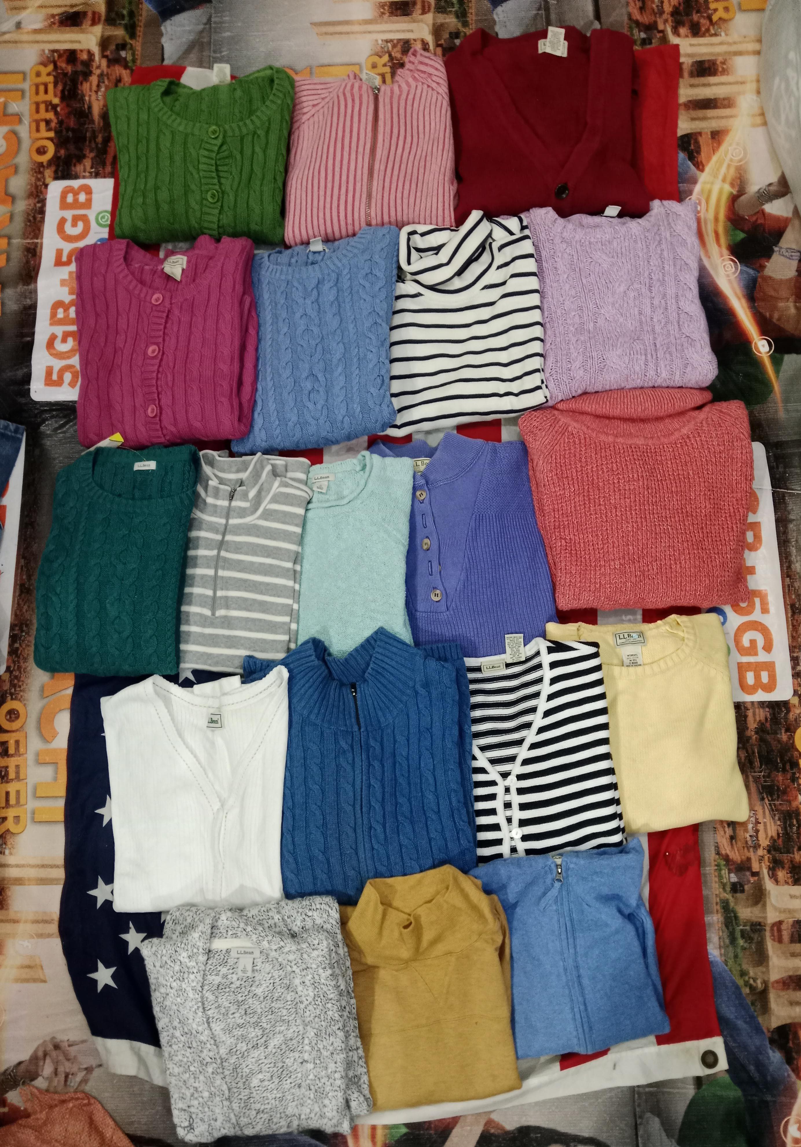 LL bean knitwear sweaters 19 pcs