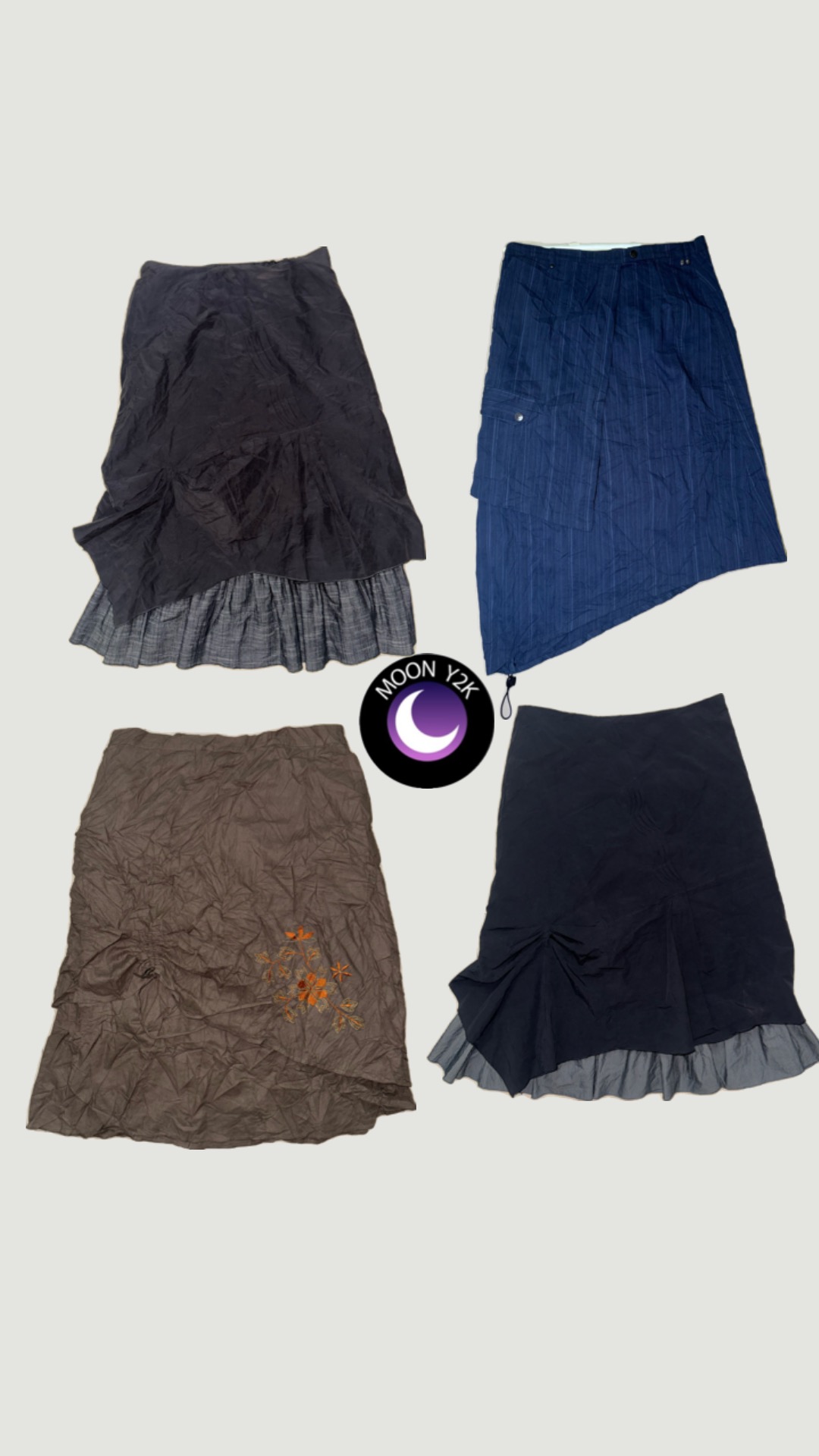 Y2K Grungy Cargo Skirts (M-1114)