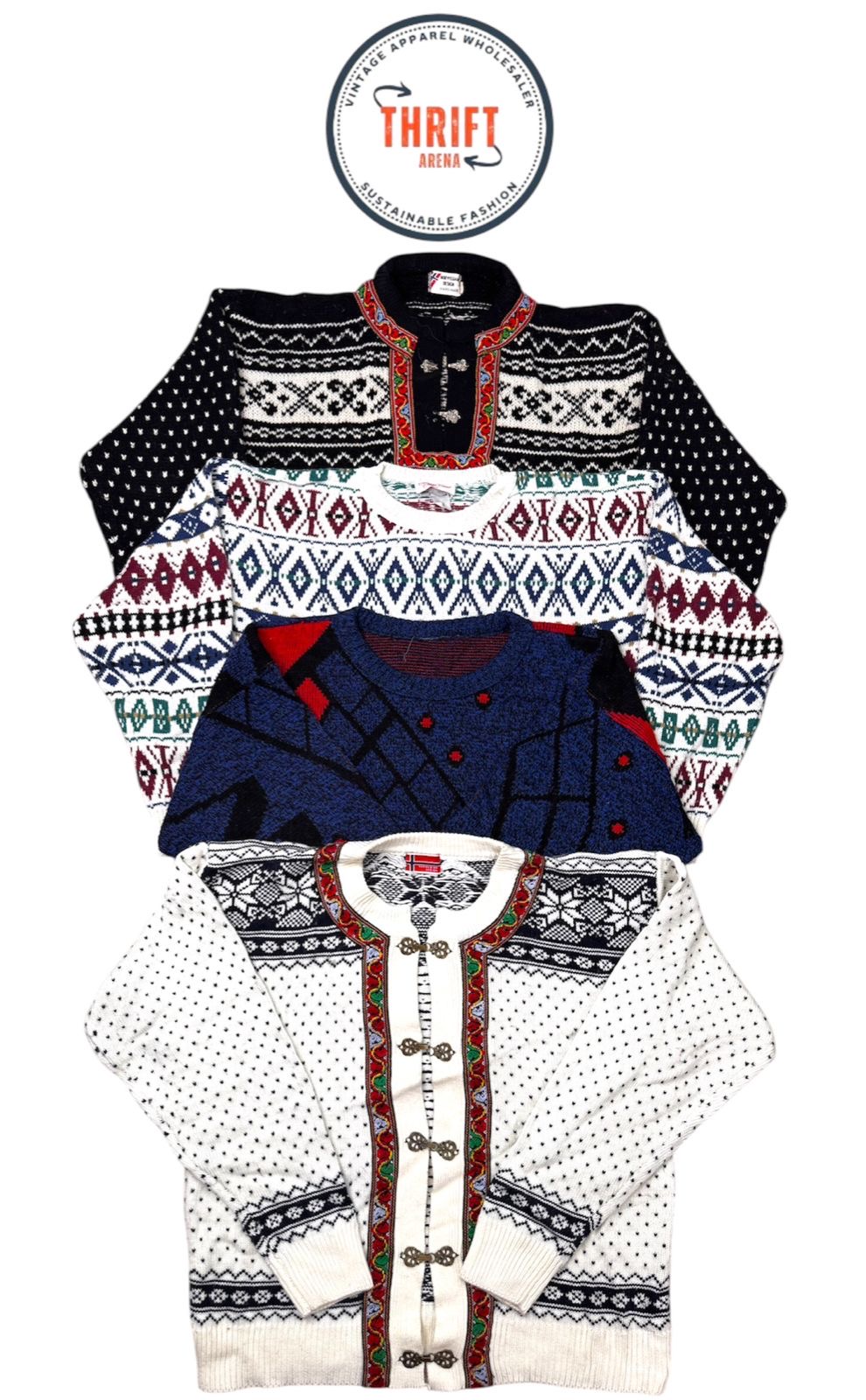 T2521 Printed Y2k Sweaters