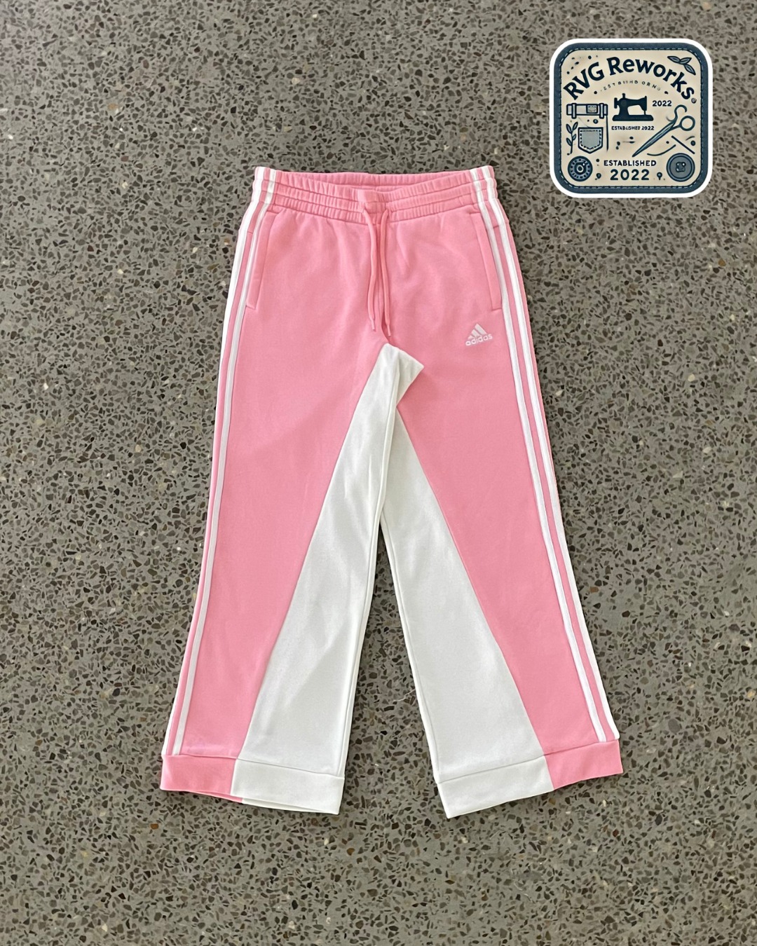Upcycled Adidas Track Flare Pants
