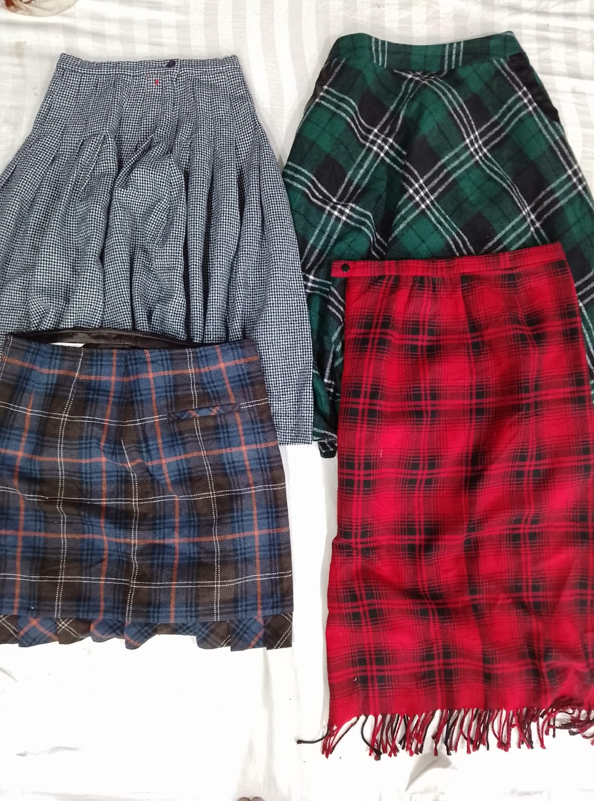 CR6396 Y2K Wool Skirts