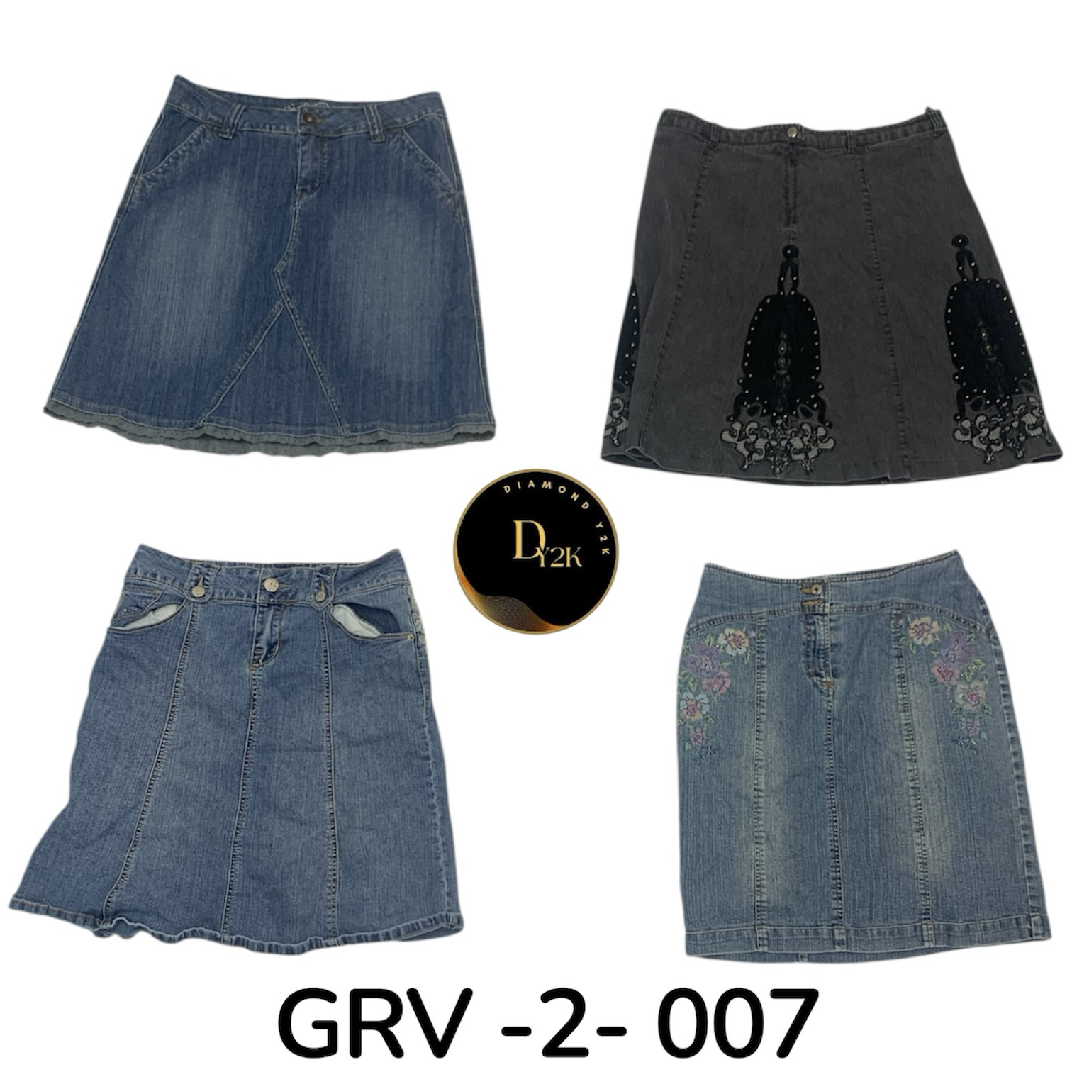 Retro Y2K Denimrock – Authentischer Vintage-Look d..