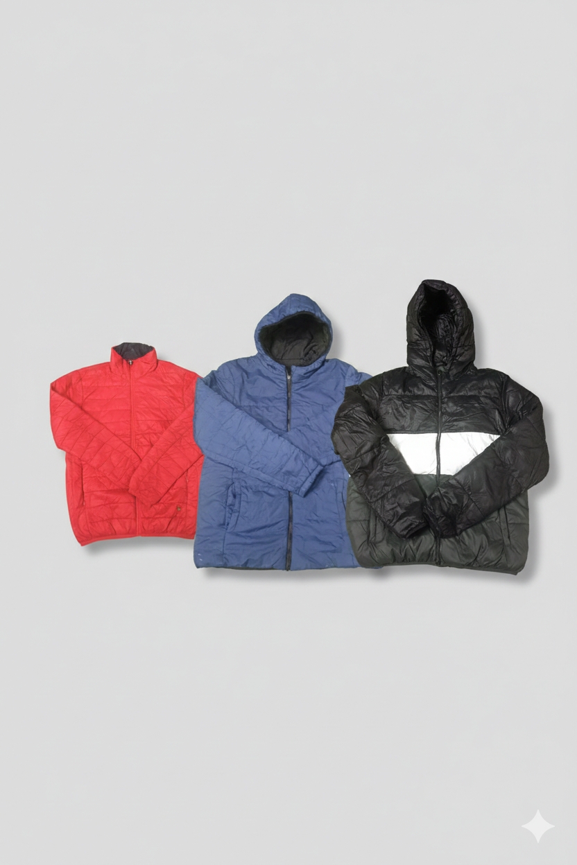 ヴィンテージY2Kパファーとウィンドブレーカー