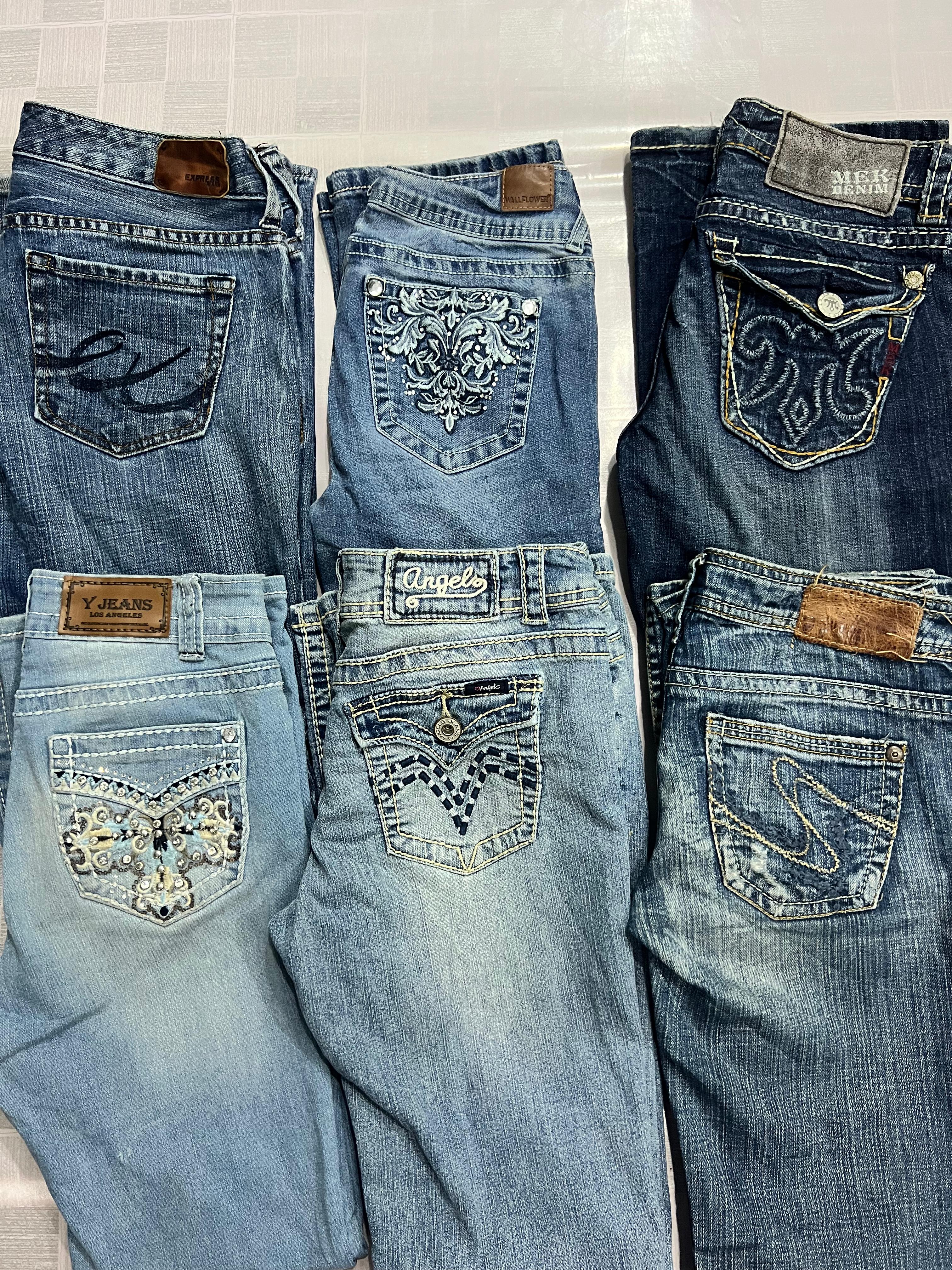 R398 Ladies Y2k Styles Flared Jeans