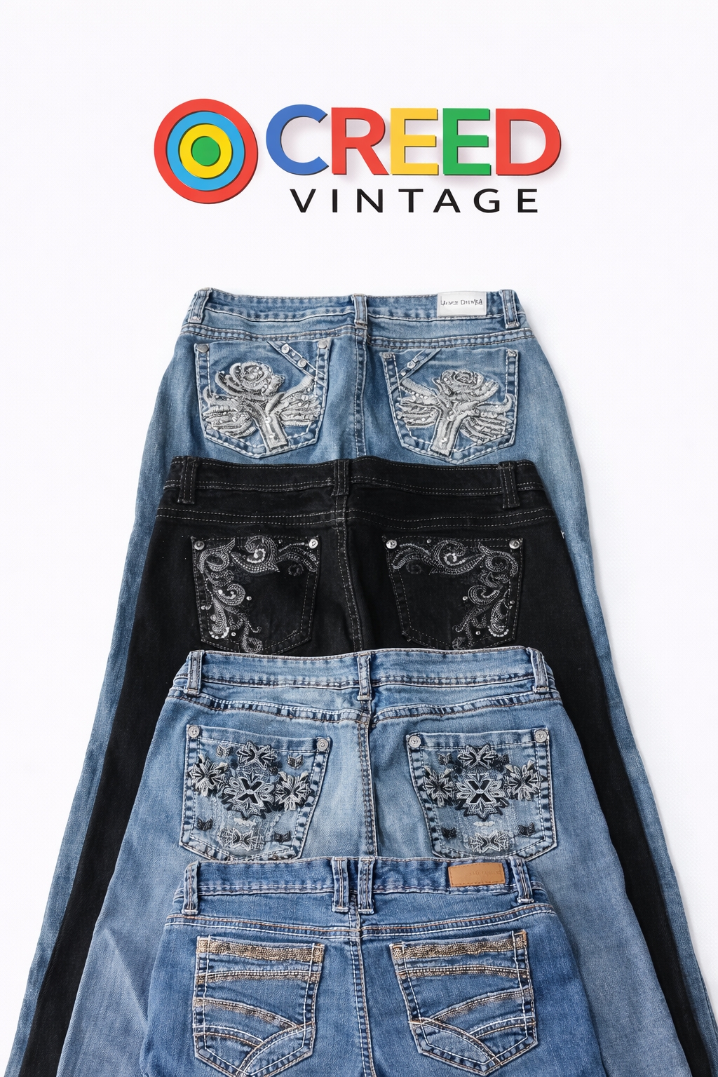 CR6419 Y2K Flare Jeans