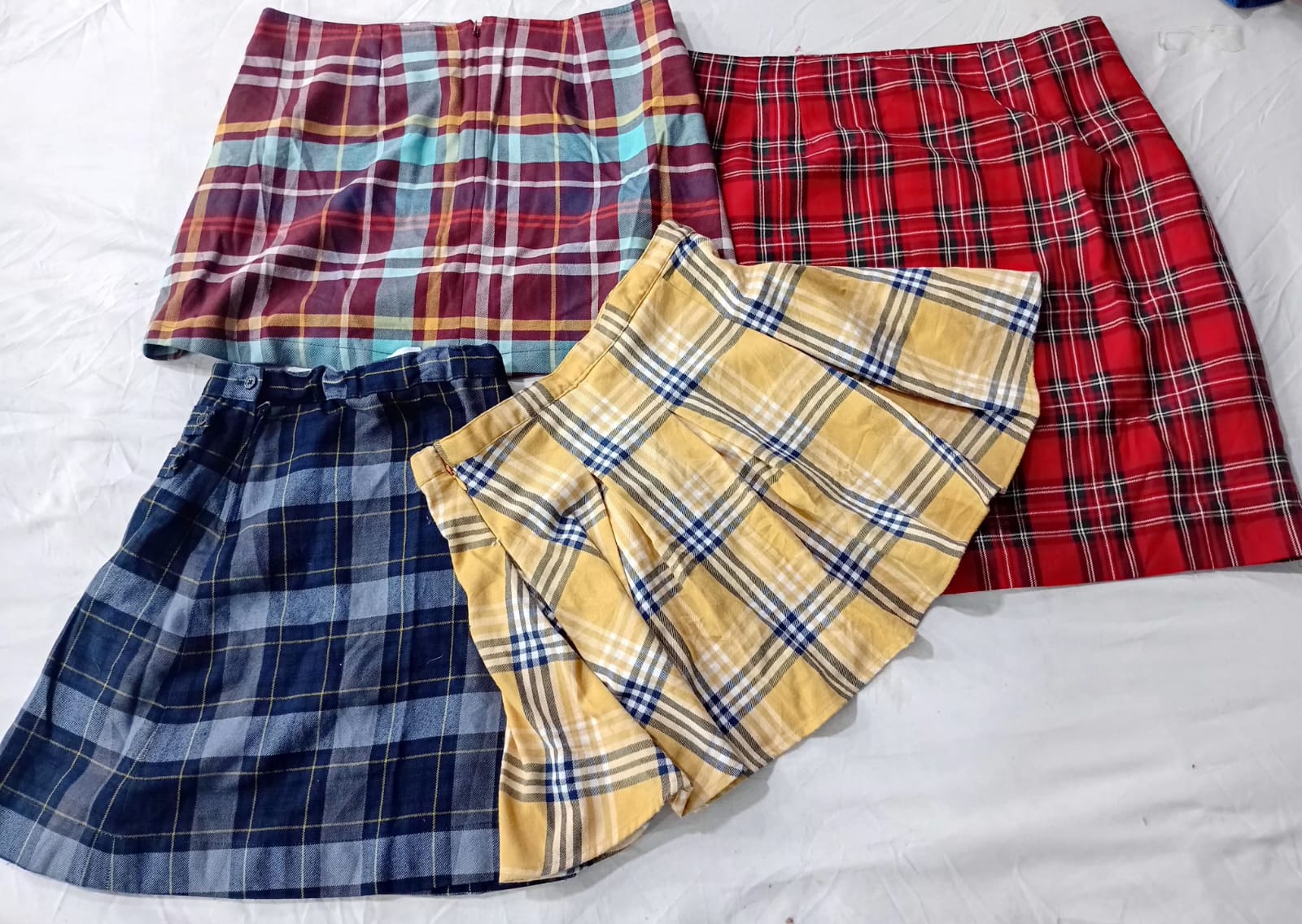 Faldas de chequeo Y2K CR6421