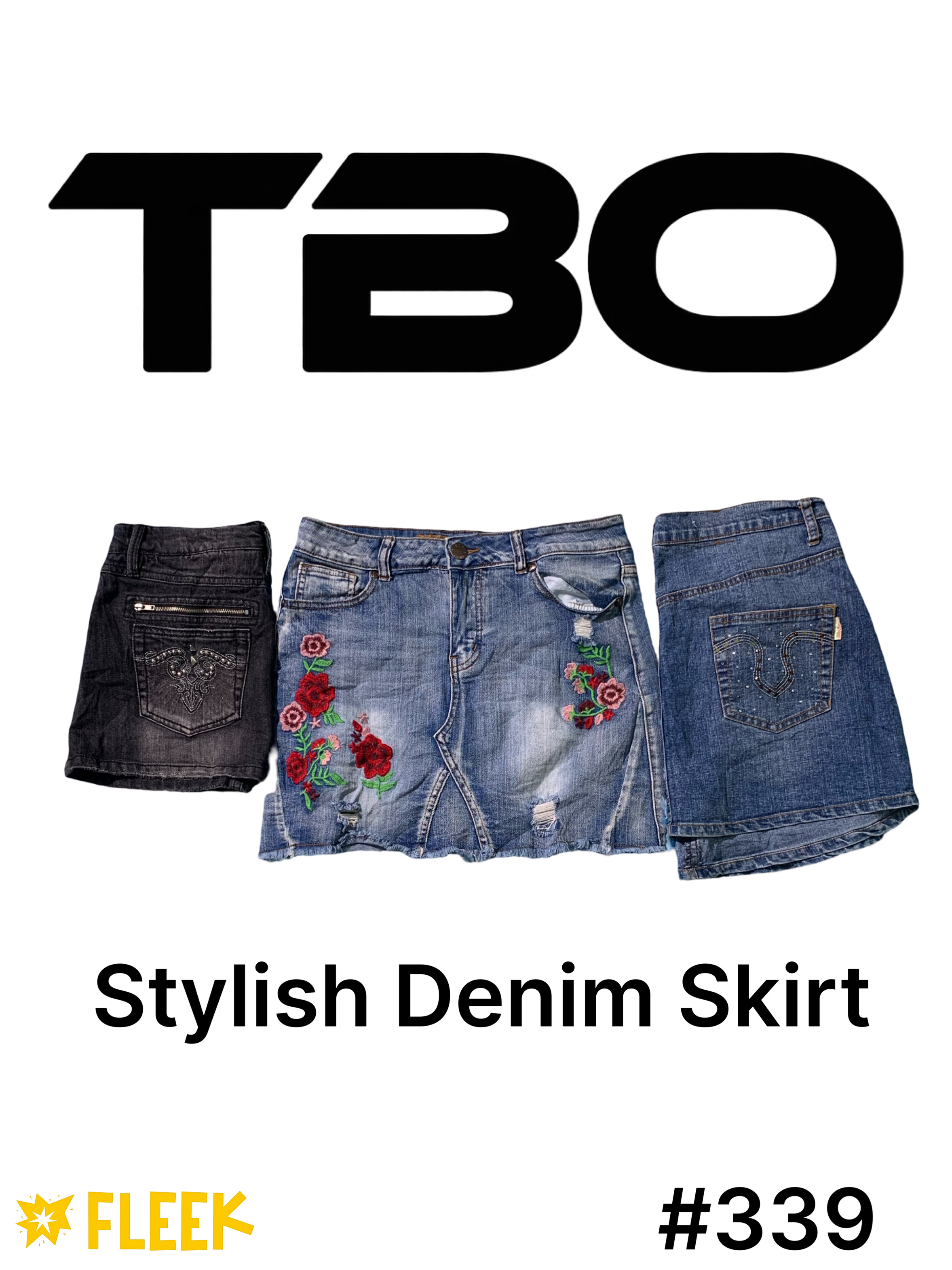 Saia de Jeans Estilosa    #339