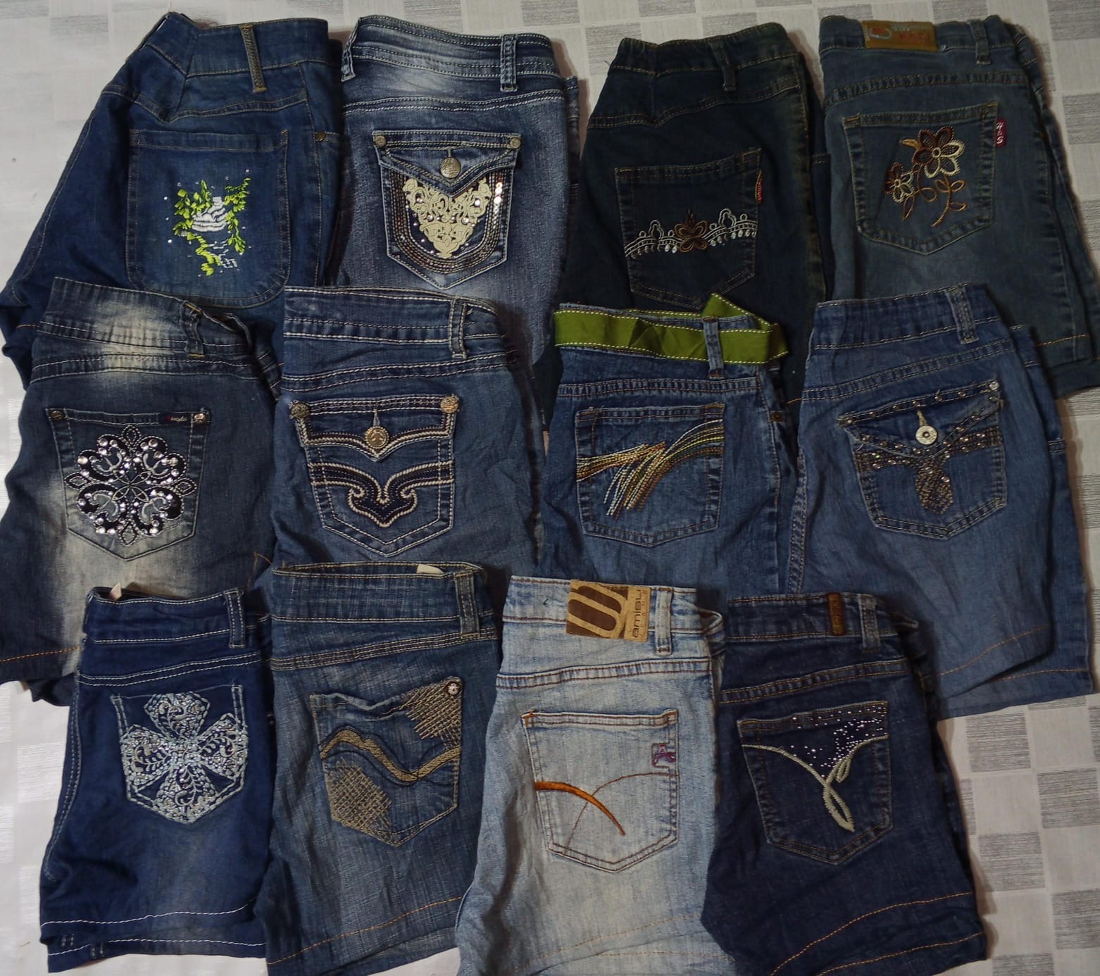 ANGELS AND OTHER MIX BRANDS MINI SHORTS (ID 1233)