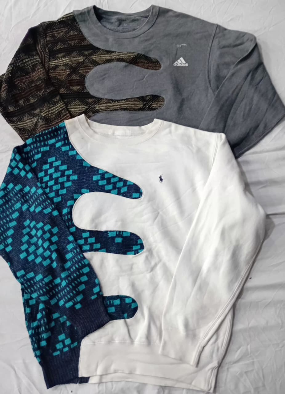 CR6422 Upcycle Mix Marken-Sweatshirts