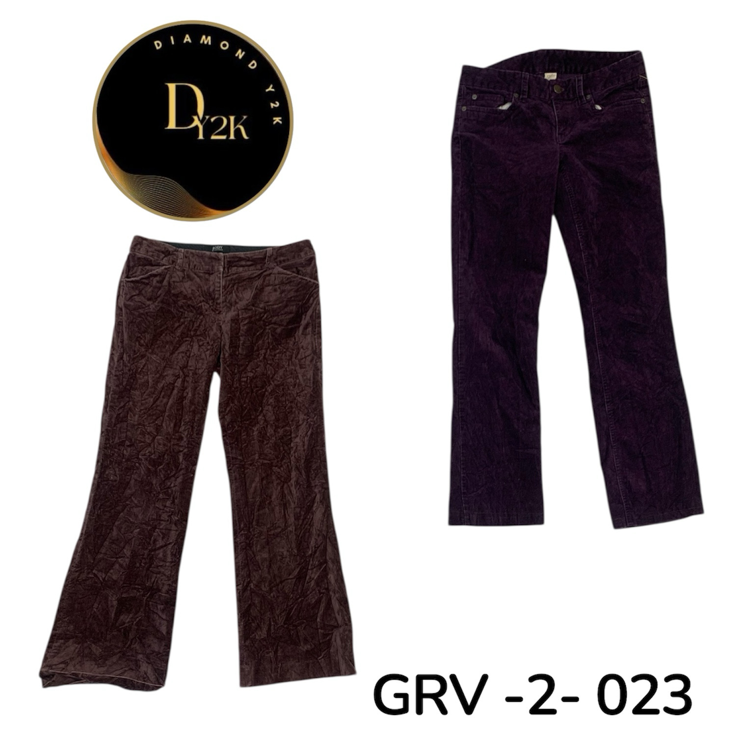 Pantalon Coudray Mix Y2K | Esthétique rétro des années 2000 (GRV-2-023)