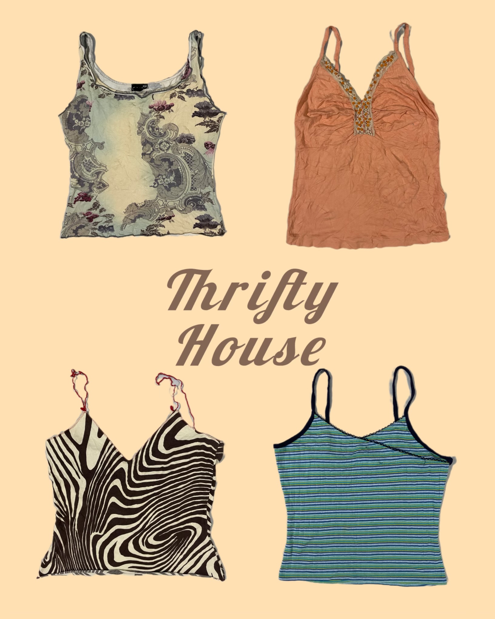 ビンテージY2Kキャミトップス(TH/192)