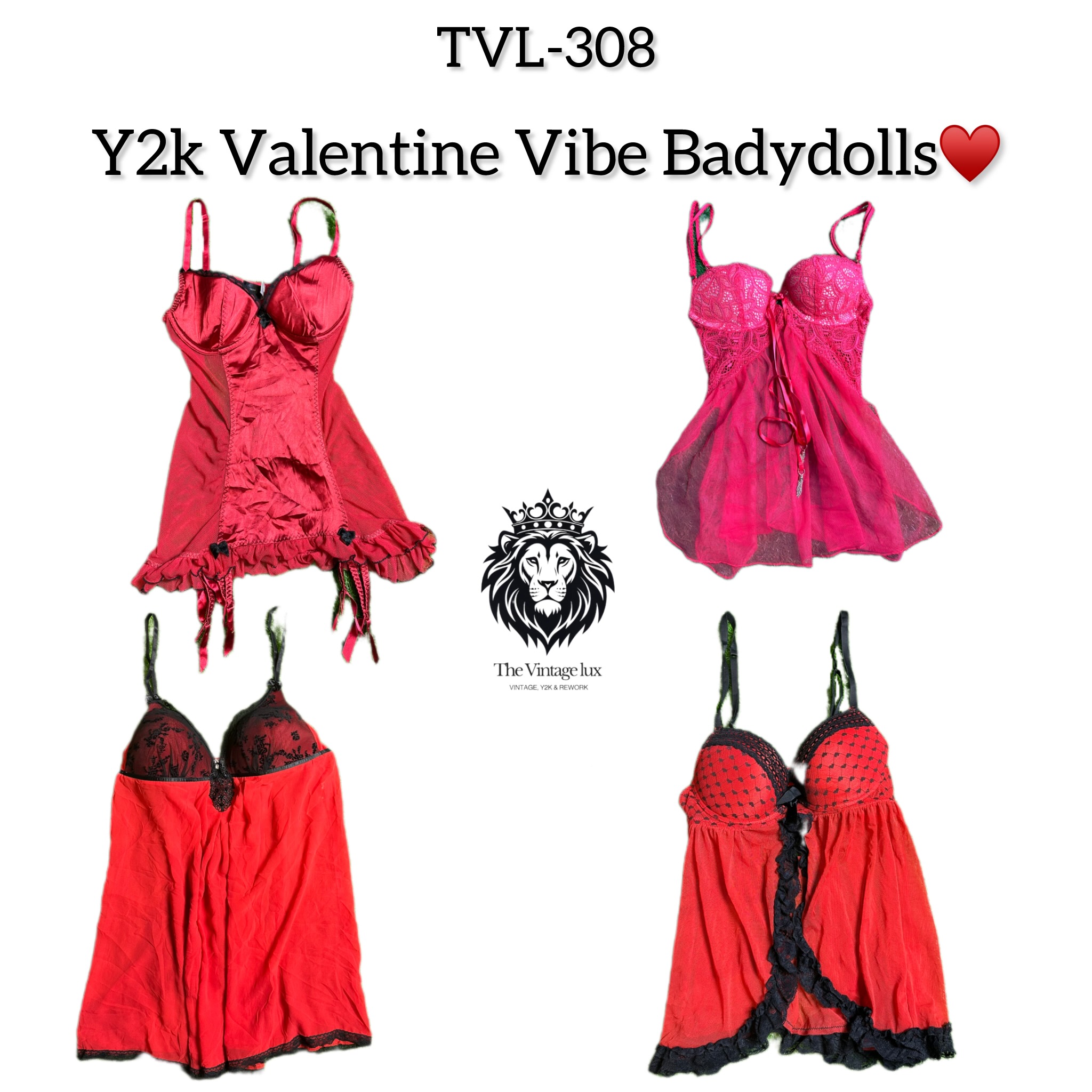Y2K Saint-Valentin Vibe Babydolls(TVL-308)