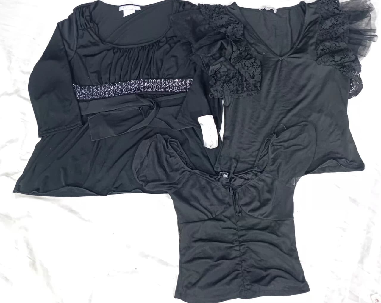 CR6435 Y2K Black Mix Tops